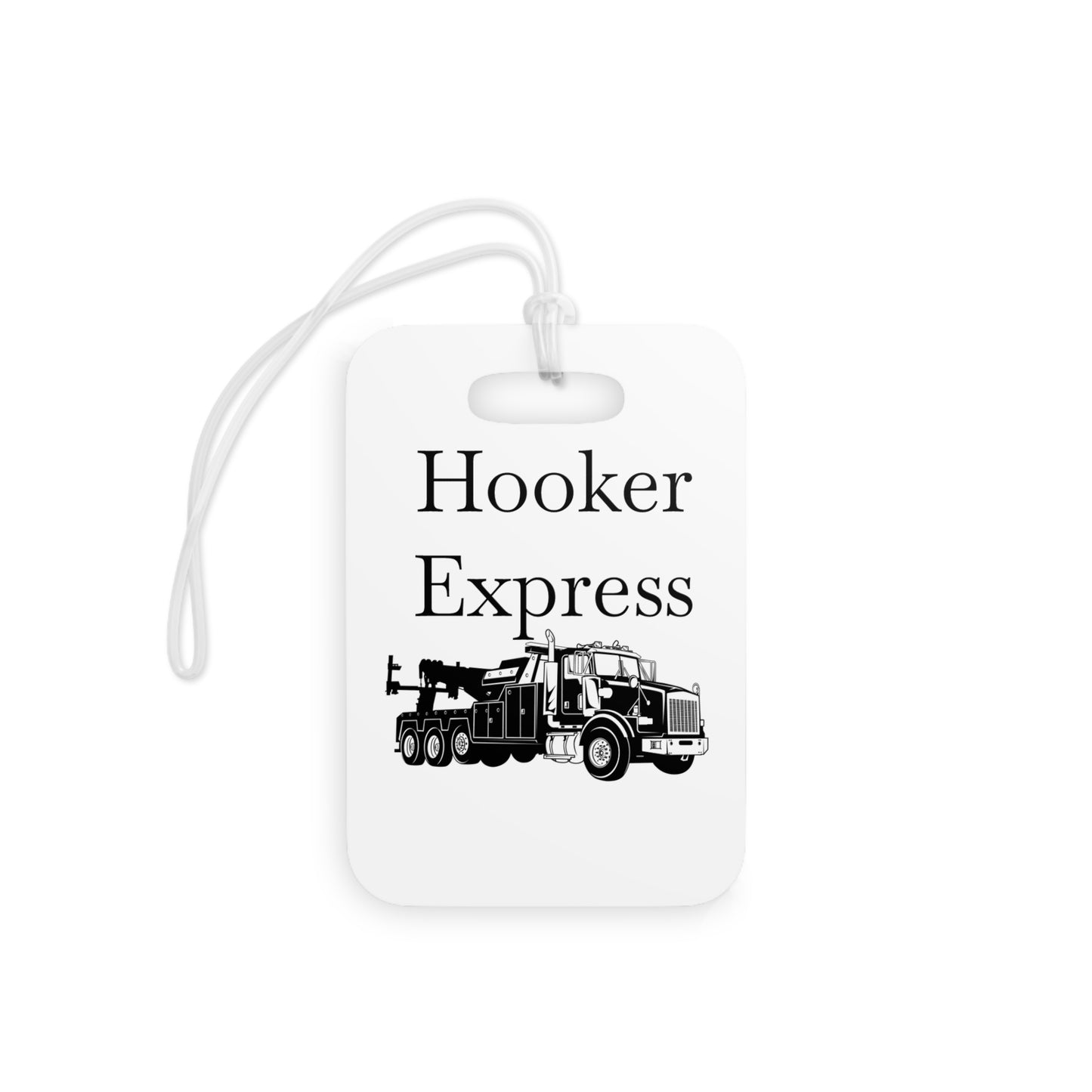 H**ker Express Heavy Tow Truck Luggage Tag