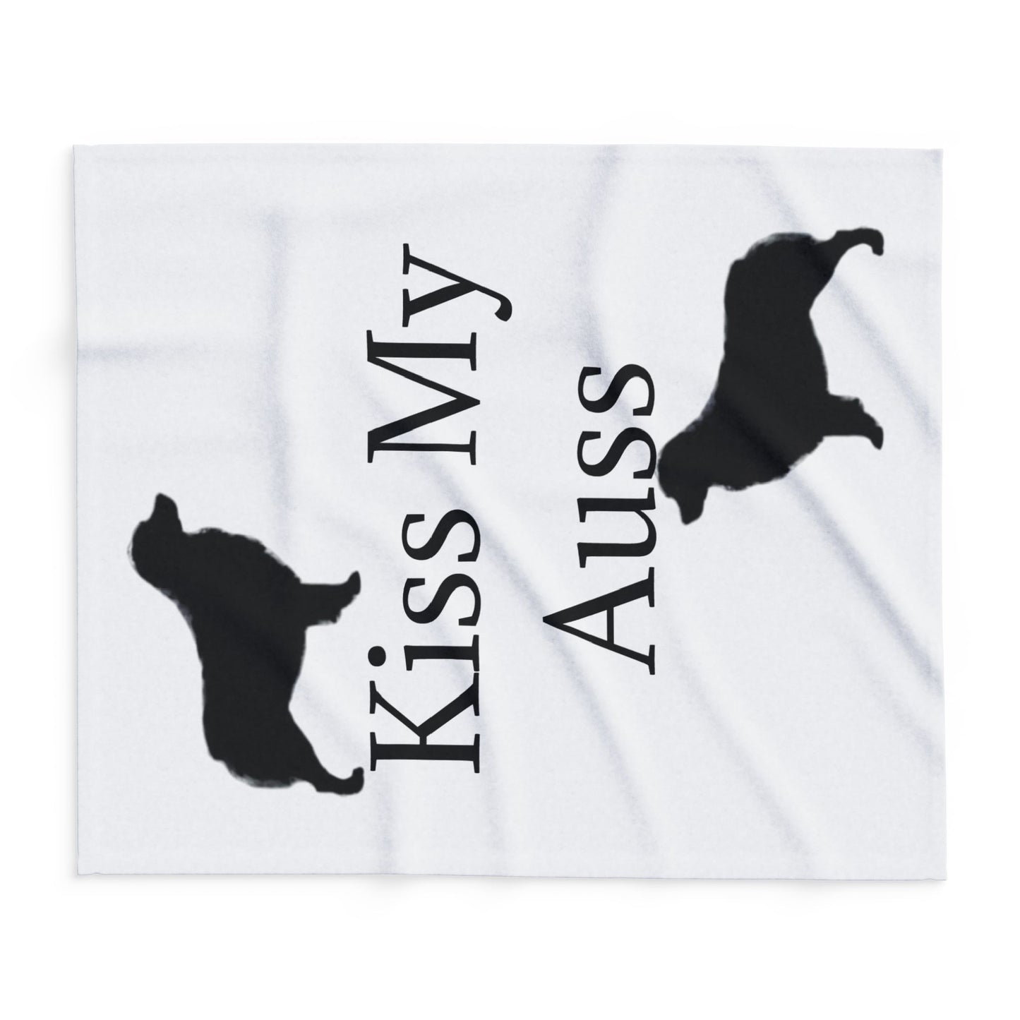 Kiss My Auss Arctic Fleece Blanket