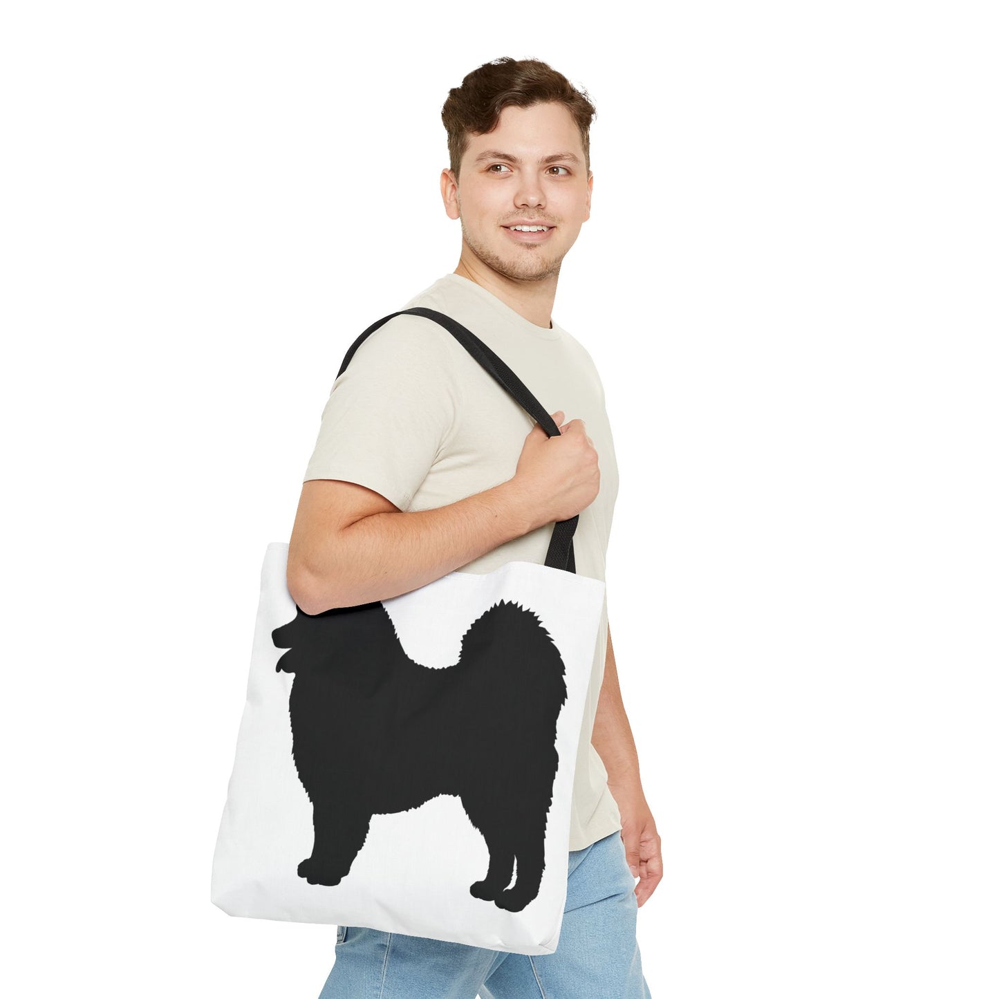 Samoyed Silhouette Tote Bag
