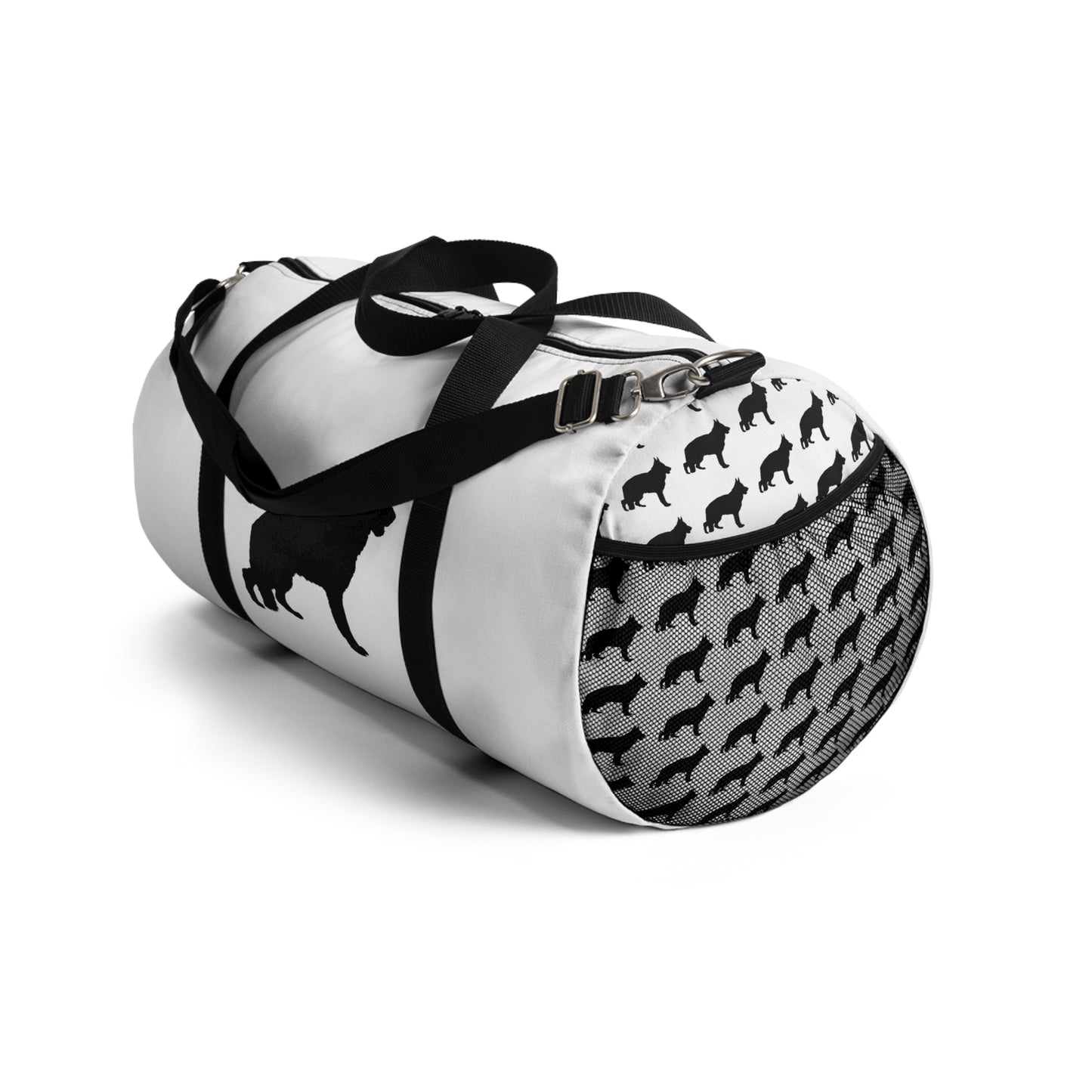 German Shepherd Silhouette Duffel Bag