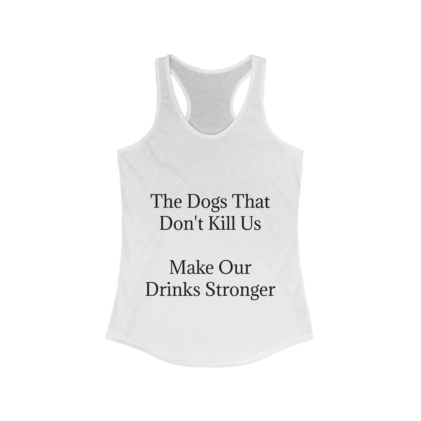 Drinks Stronger Women's Racerback Tank