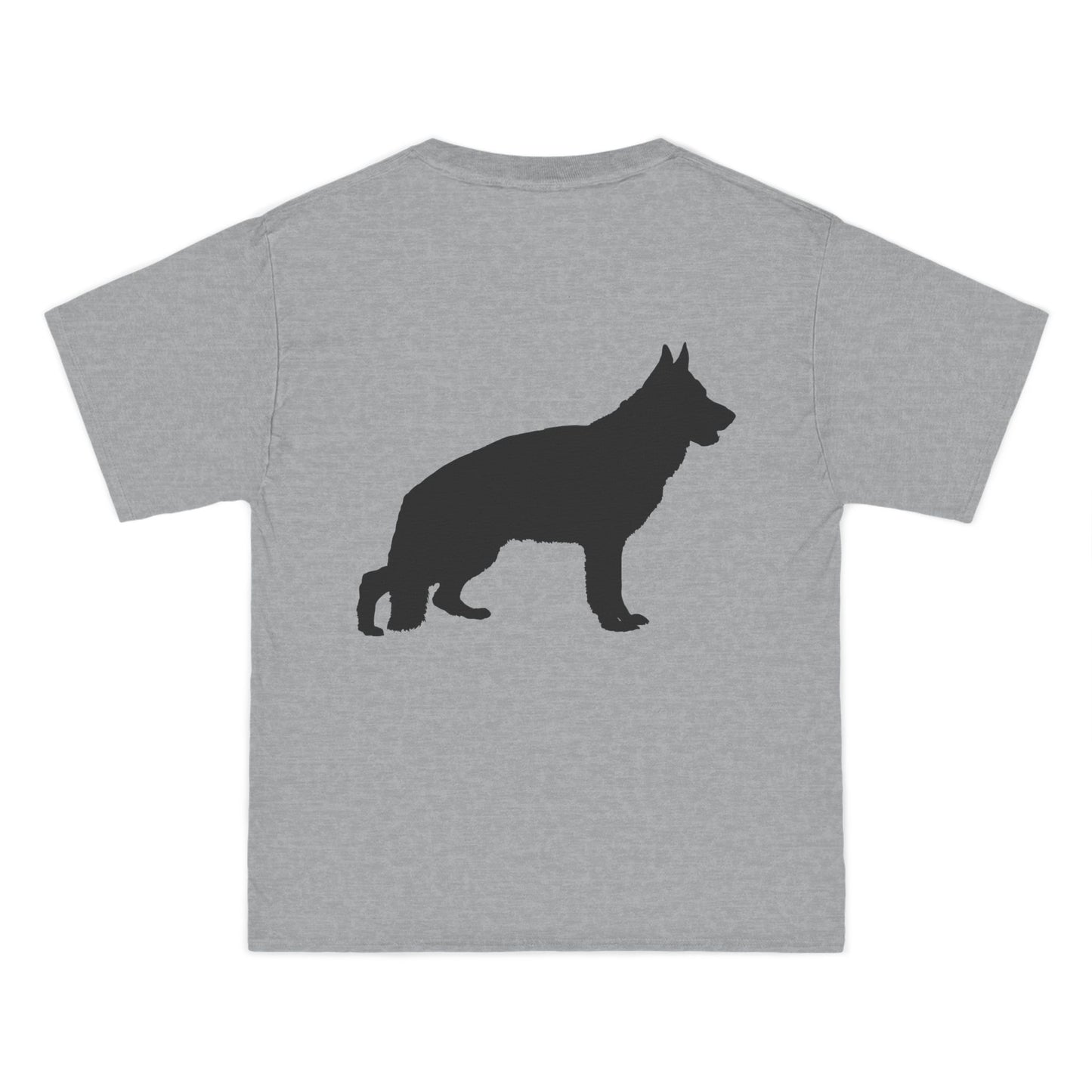 German Shepherd Silhouette Men's Short-Sleeve Crewneck Tee