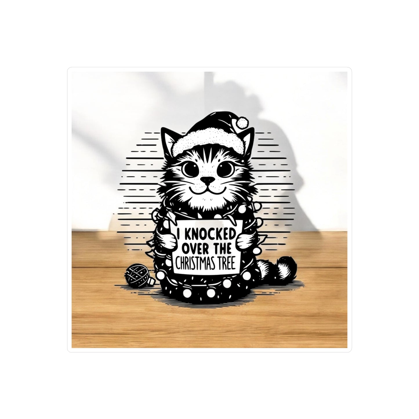 Naughty Cat Vinyl Decal