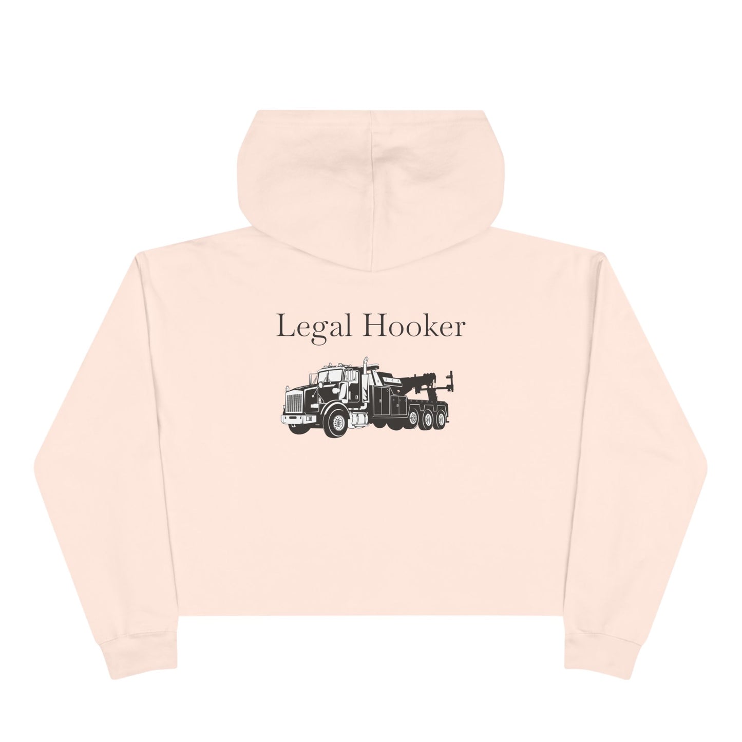 Legal H**ker Heavy Tow Truck Women's Crop Hoodie