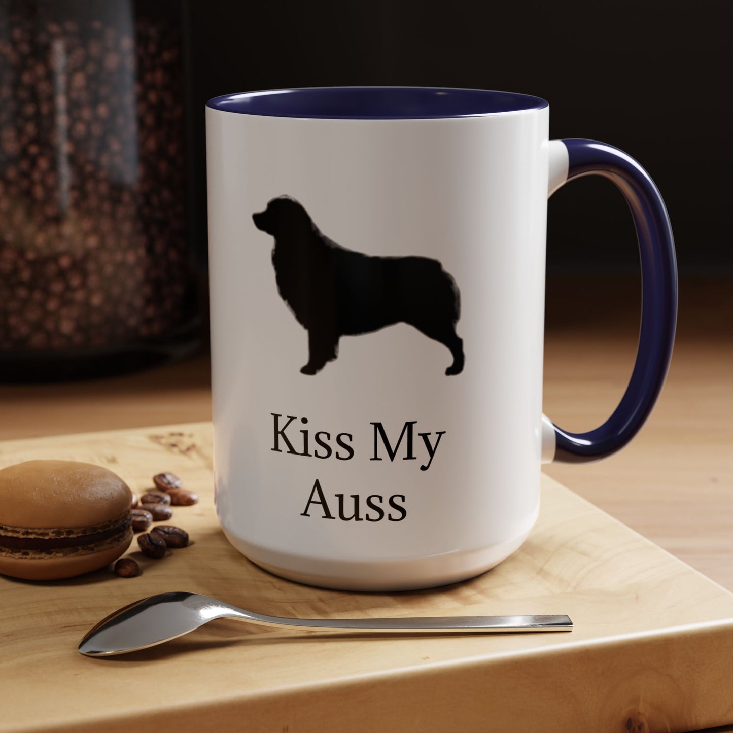 Kiss My Auss 2-Tone Coffee Mug