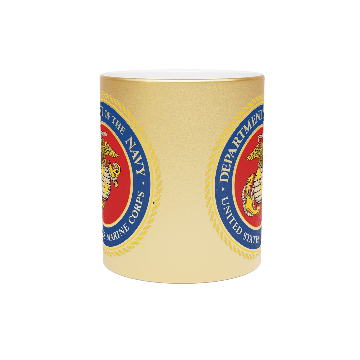 US Marine Corps Metallic Coffee Mug