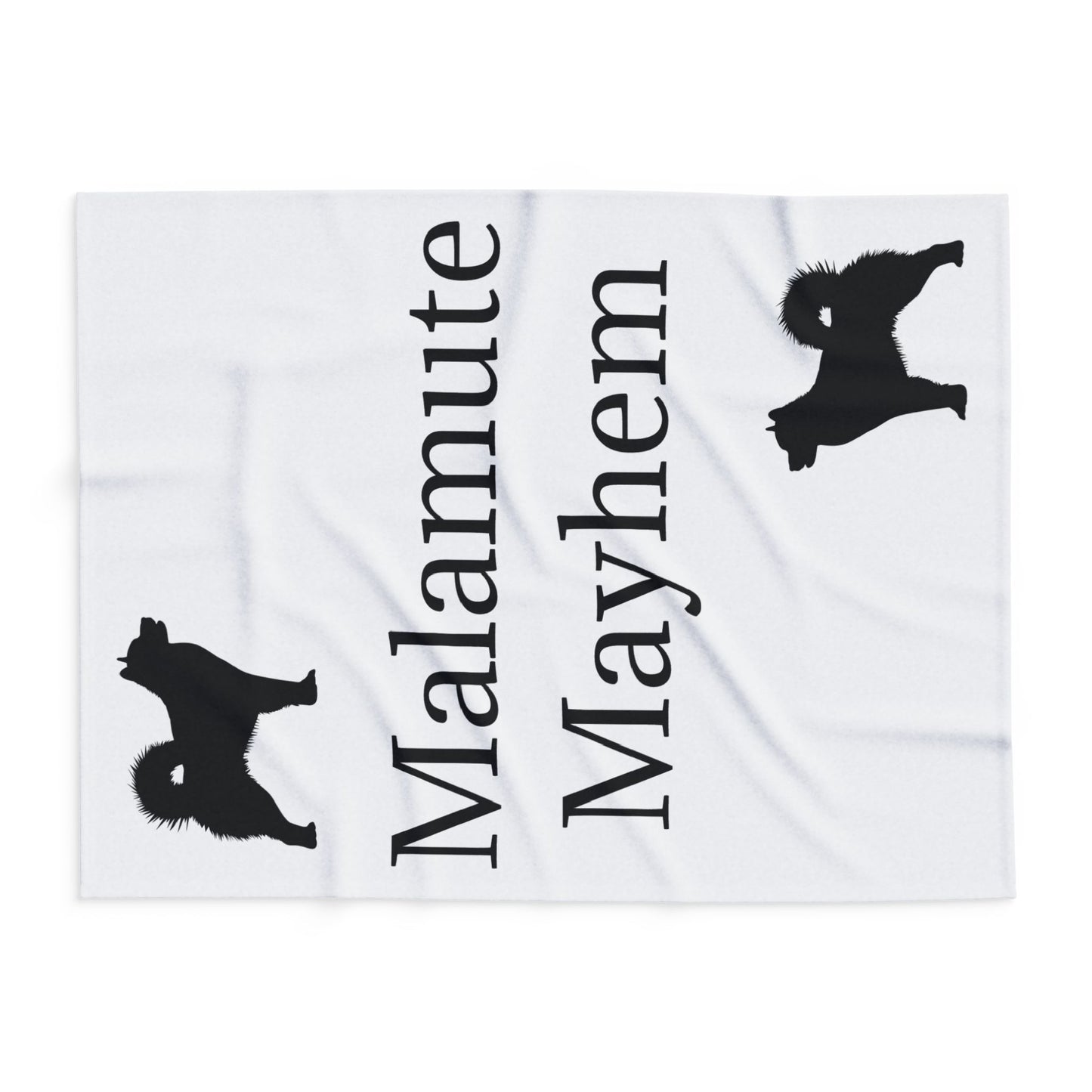 Malamute Mayhem Arctic Fleece Blanket