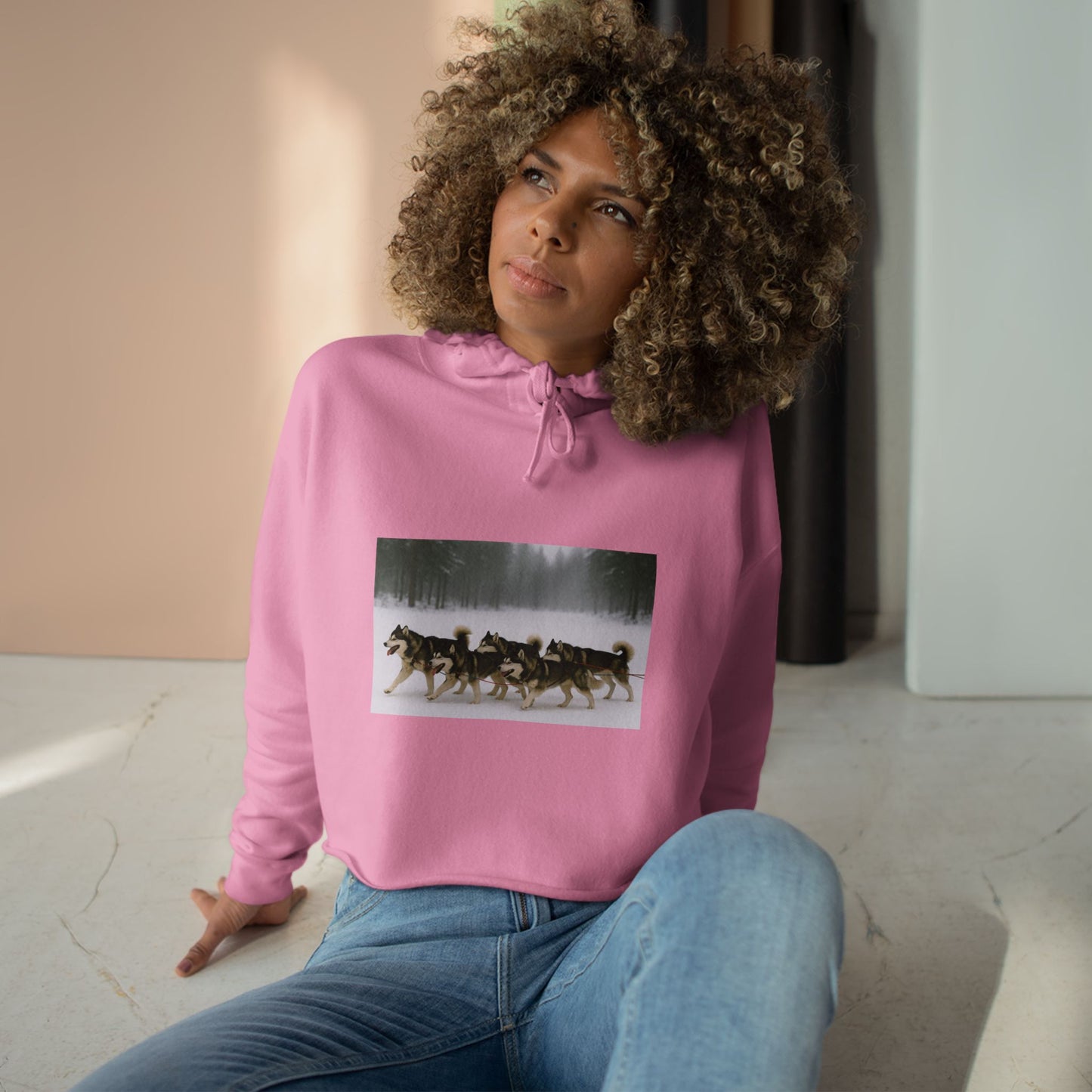 Mush On Women's Crop Hoodie