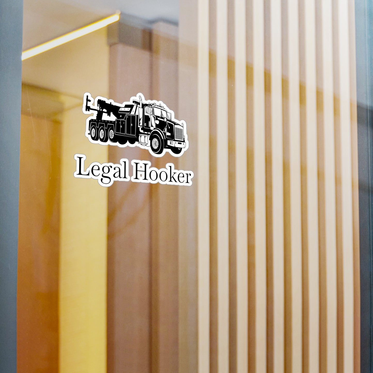 Legal H**ker Heavy Tow Truck Vinyl Decal