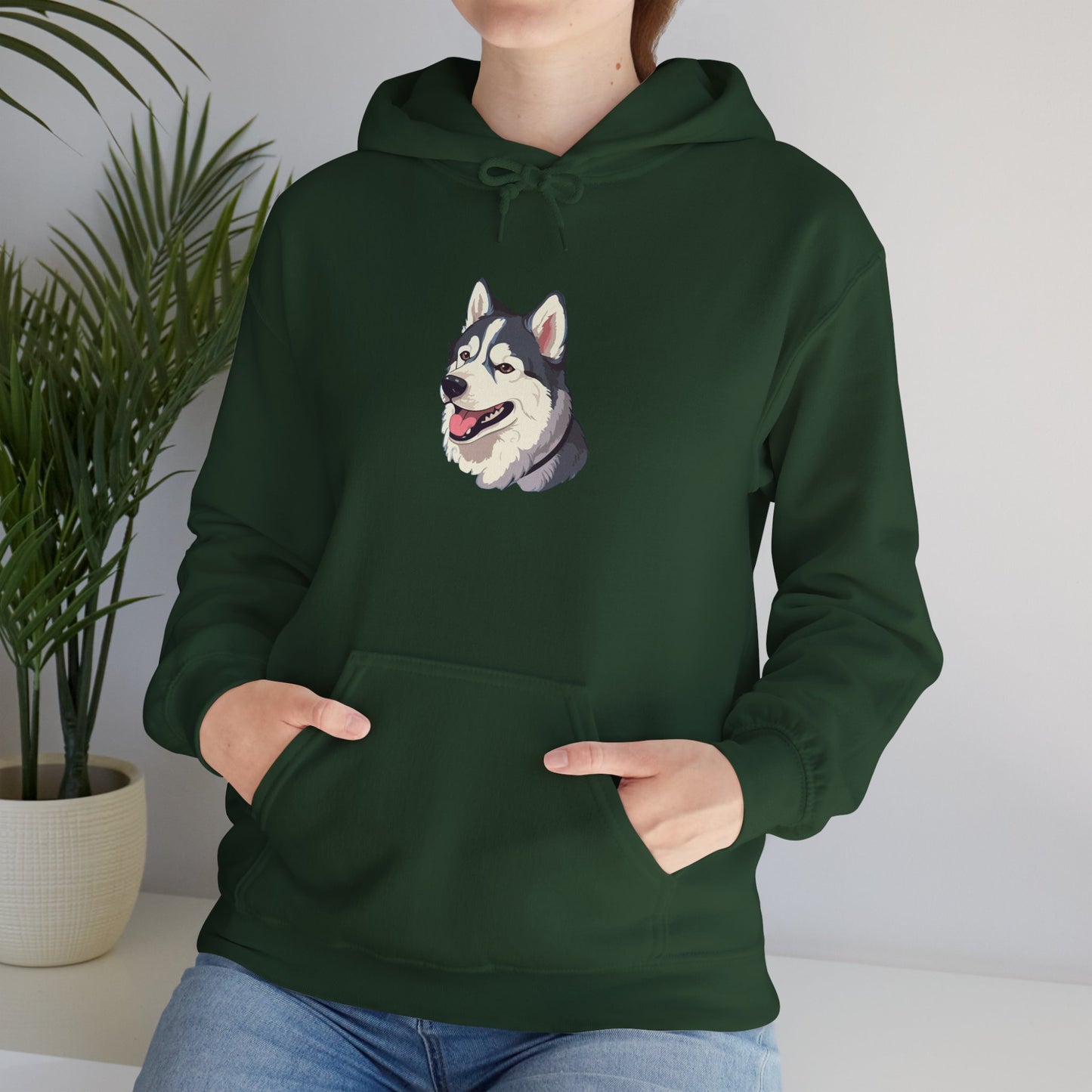 Malamute Head Unisex Hoodie