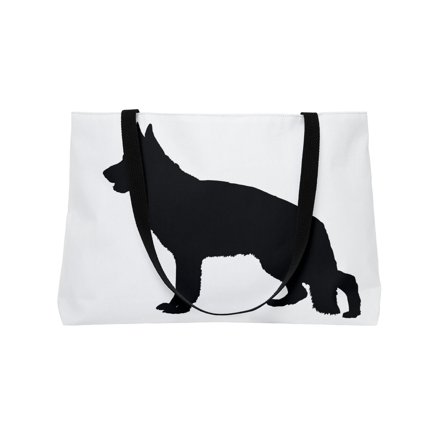 German Shepherd Silhouette Weekender Tote Bag