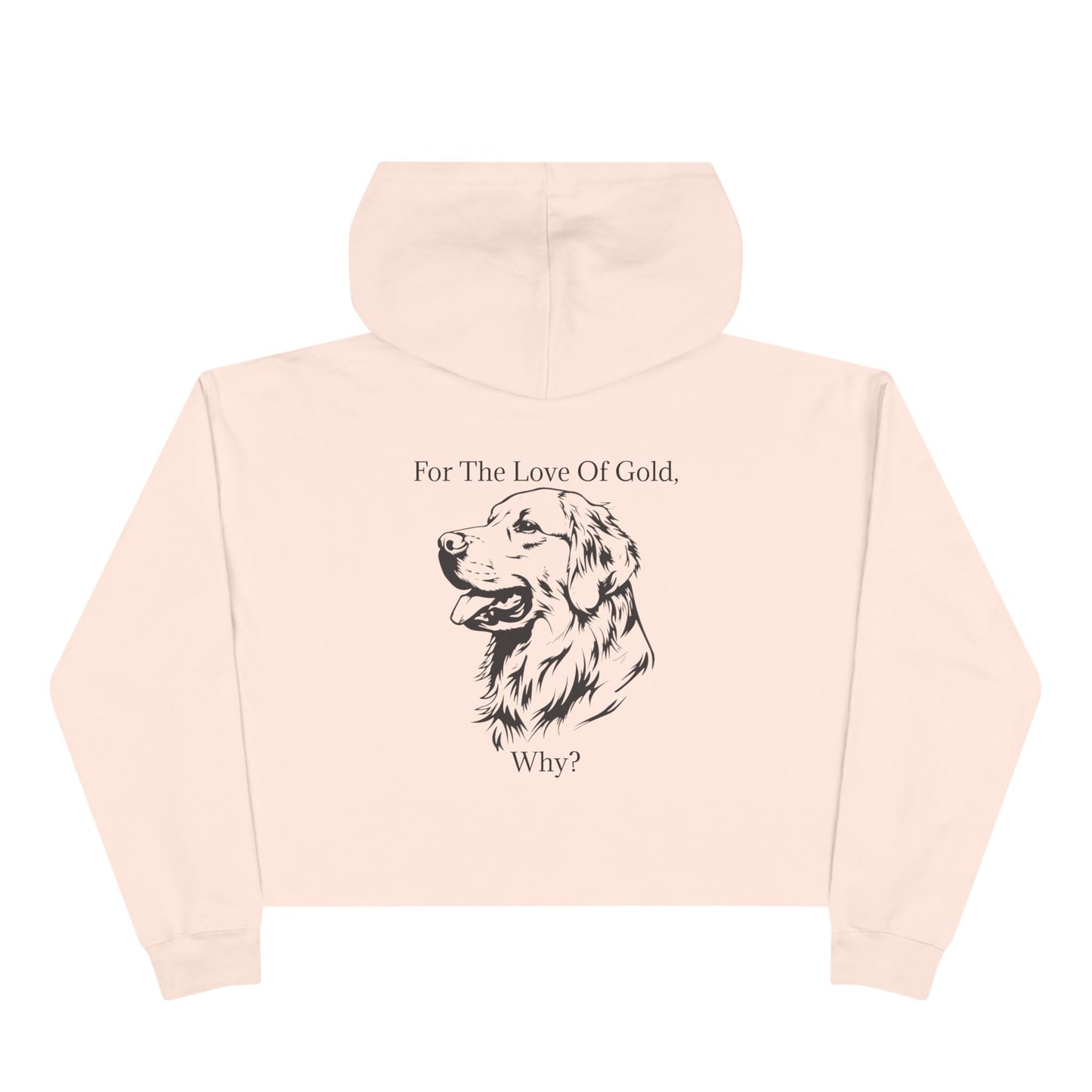 For The Love Of Gold Women's Crop Hoodie