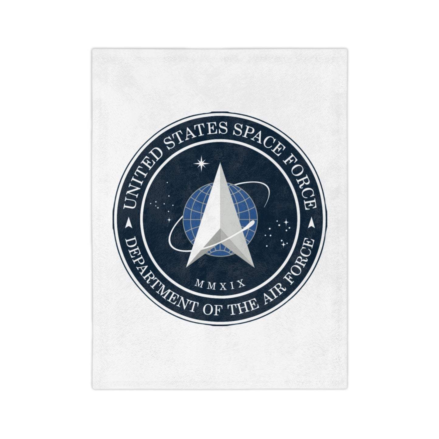 US Space Force Velveteen Microfiber Blanket