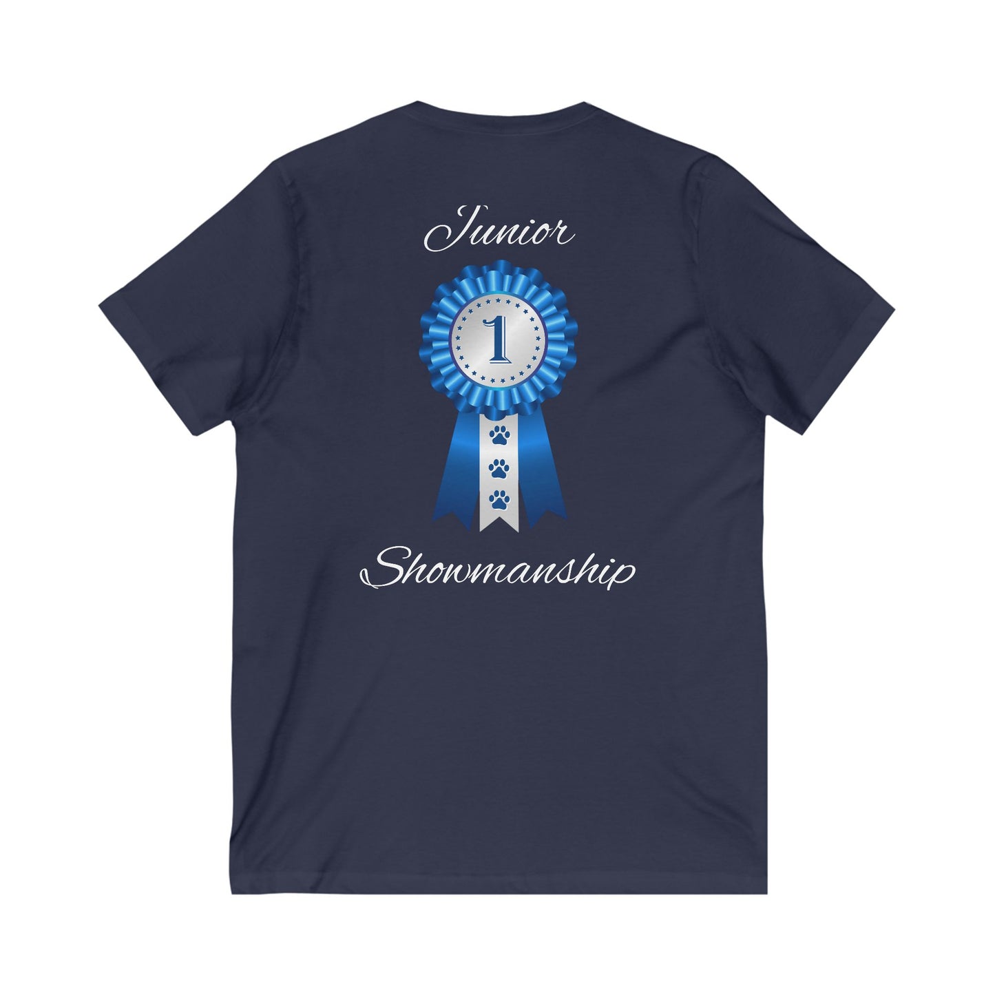 Junior Showmanship Unisex Short Sleeve V-Neck Tee