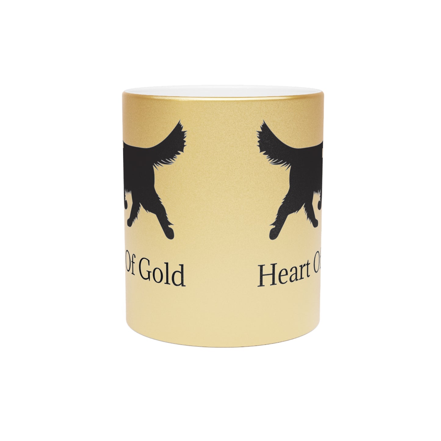 Heart Of Gold Metallic Coffee Mug