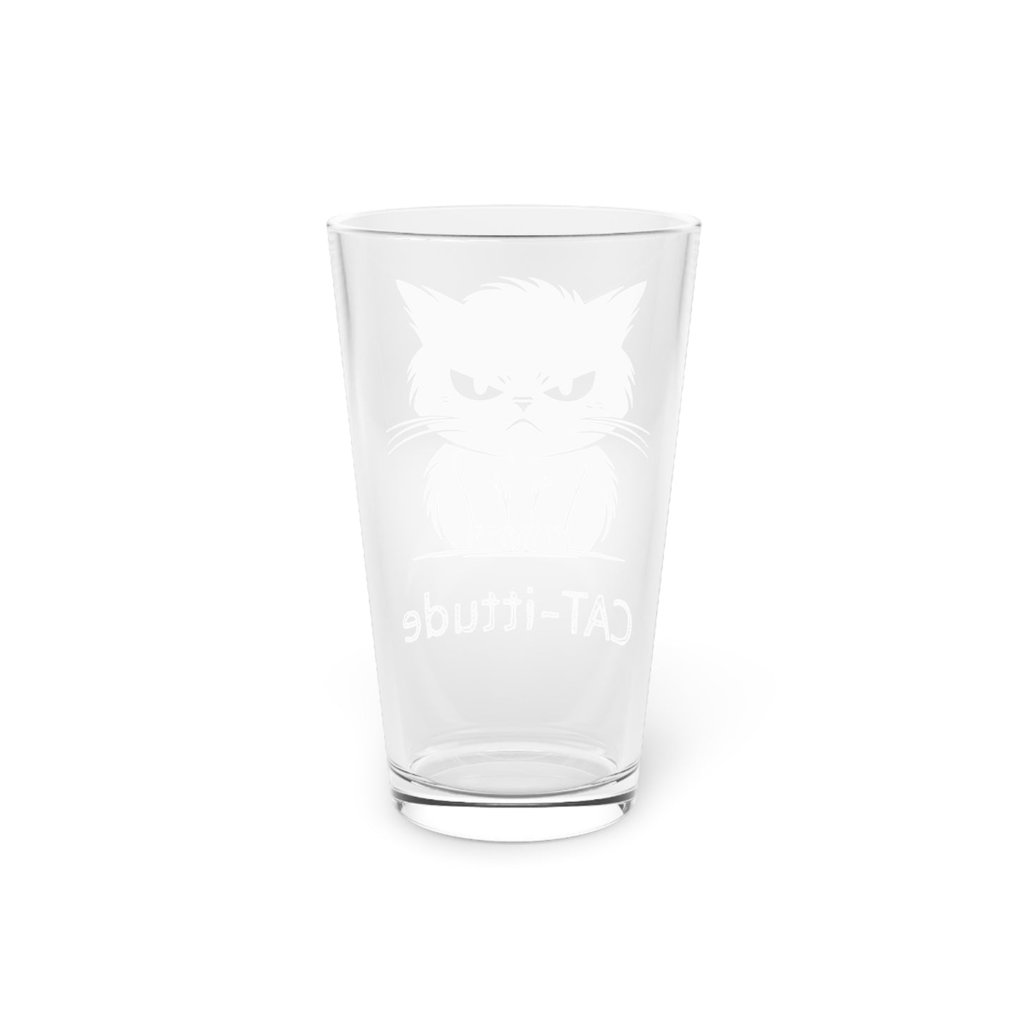 CAT-ittude Drinking Glass
