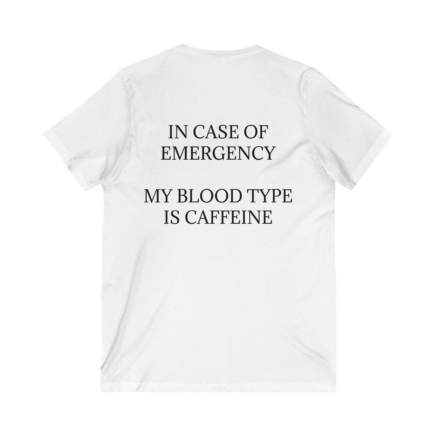 Blood Type Unisex Short Sleeve V-Neck Tee