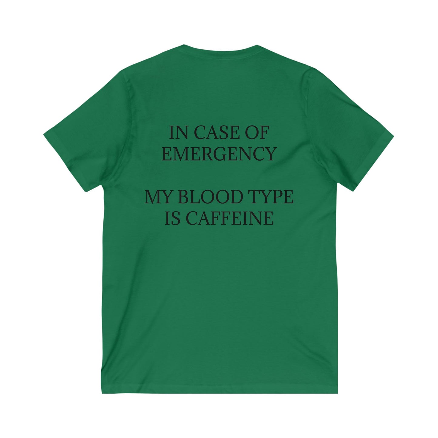 Blood Type Unisex Short Sleeve V-Neck Tee