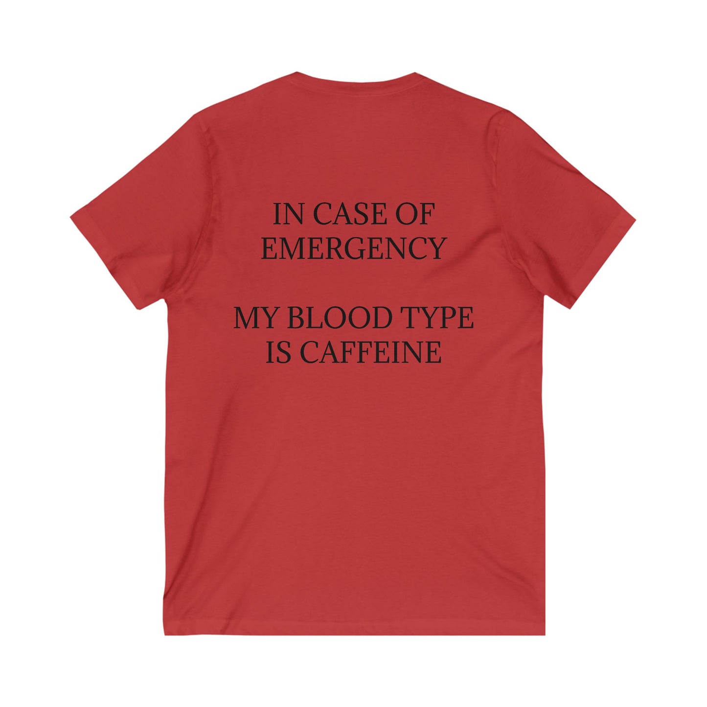 Blood Type Unisex Short Sleeve V-Neck Tee