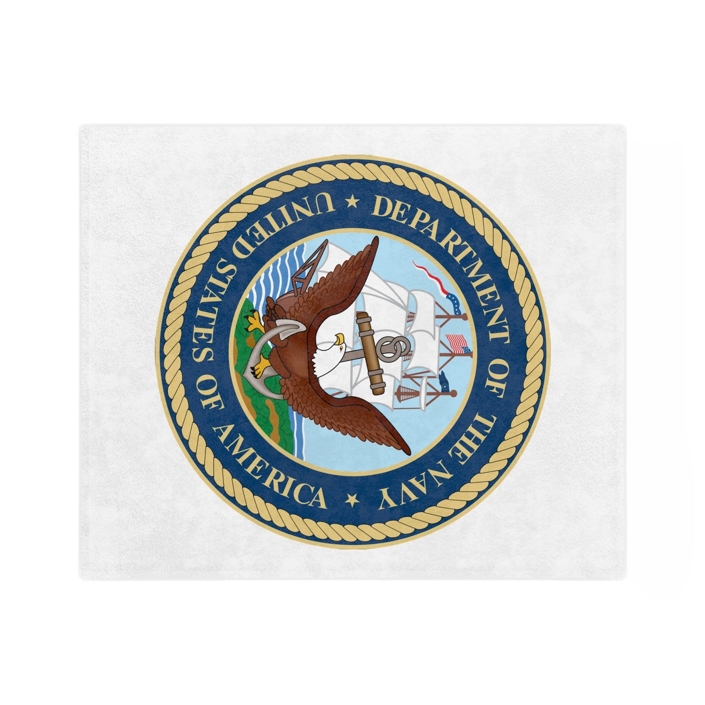 US Navy Velveteen Microfiber Blanket