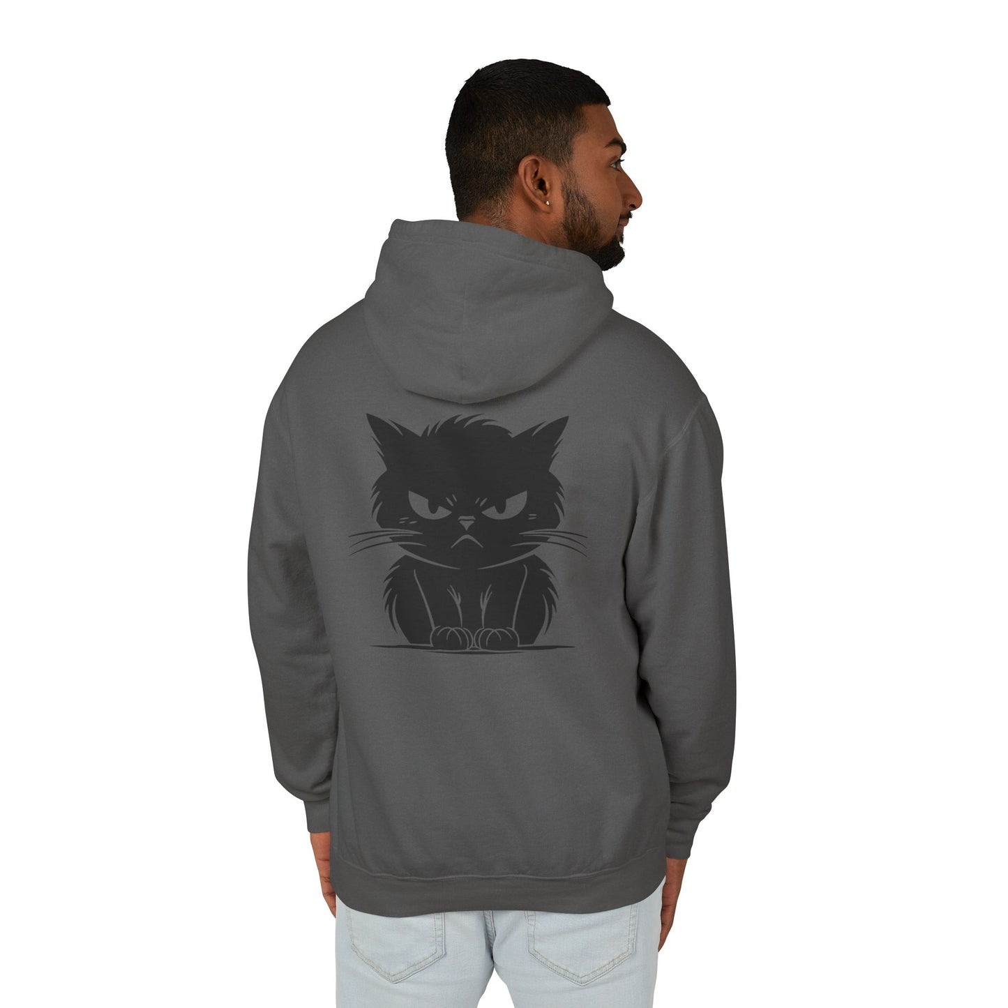 Angry Cat Unisex Lightweight Hoodie