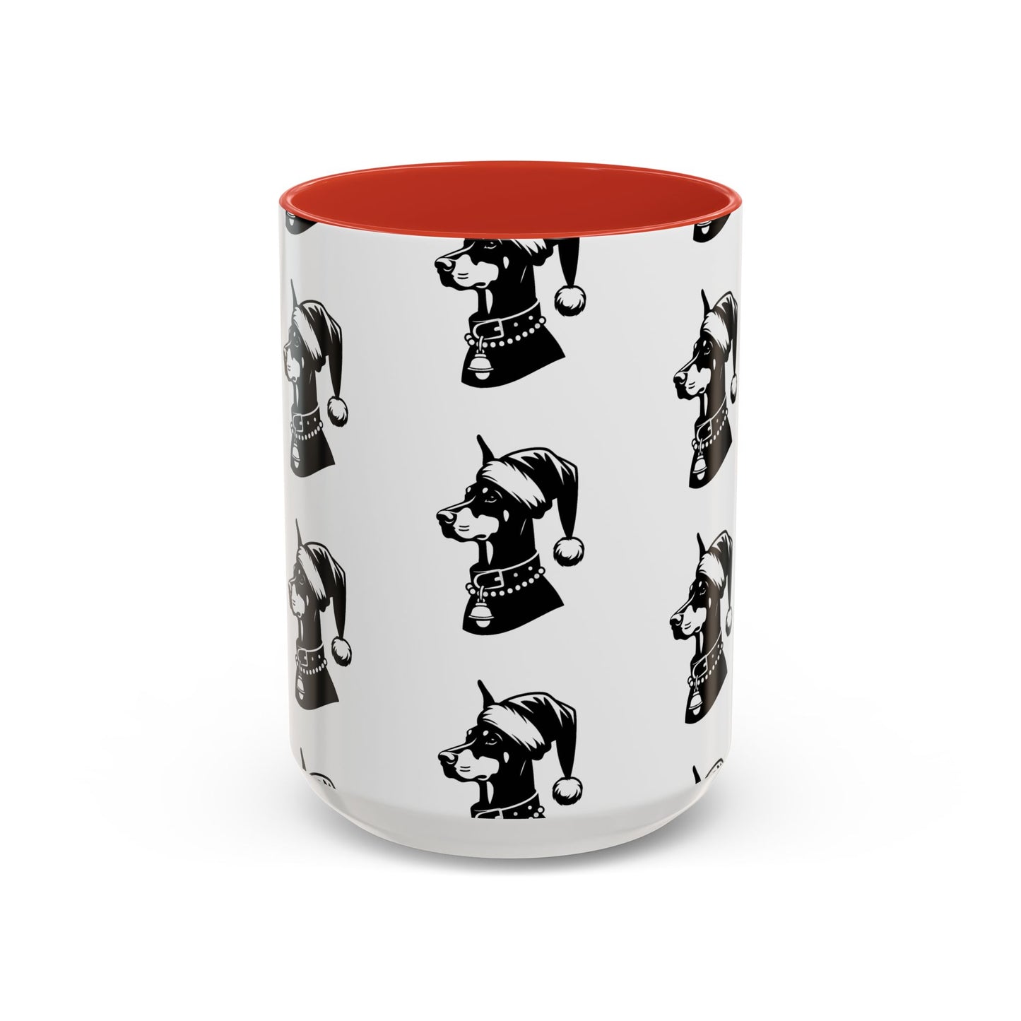 Santa Paws Doberman 2-Tone Coffee Mug