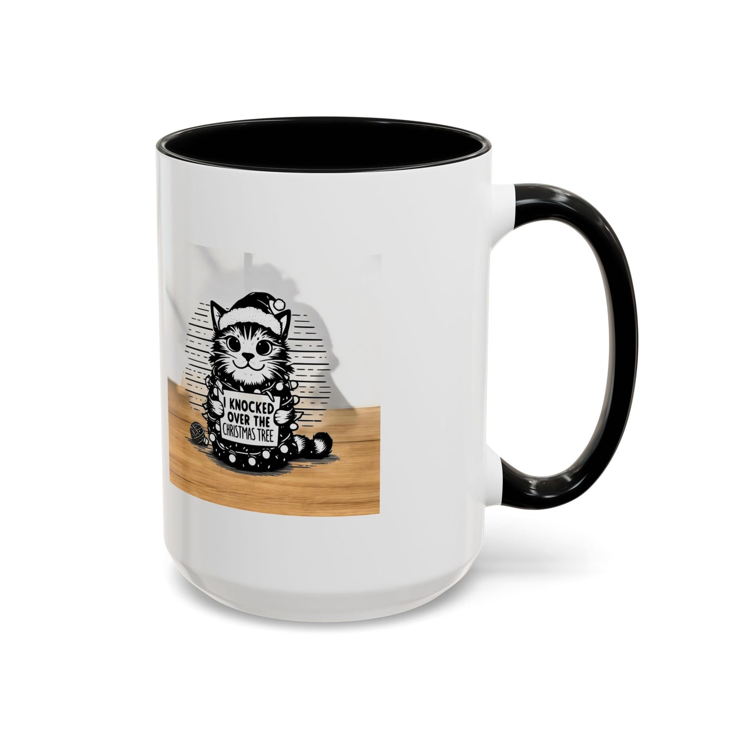 Naughty Cat 2-Tone Coffee Mug