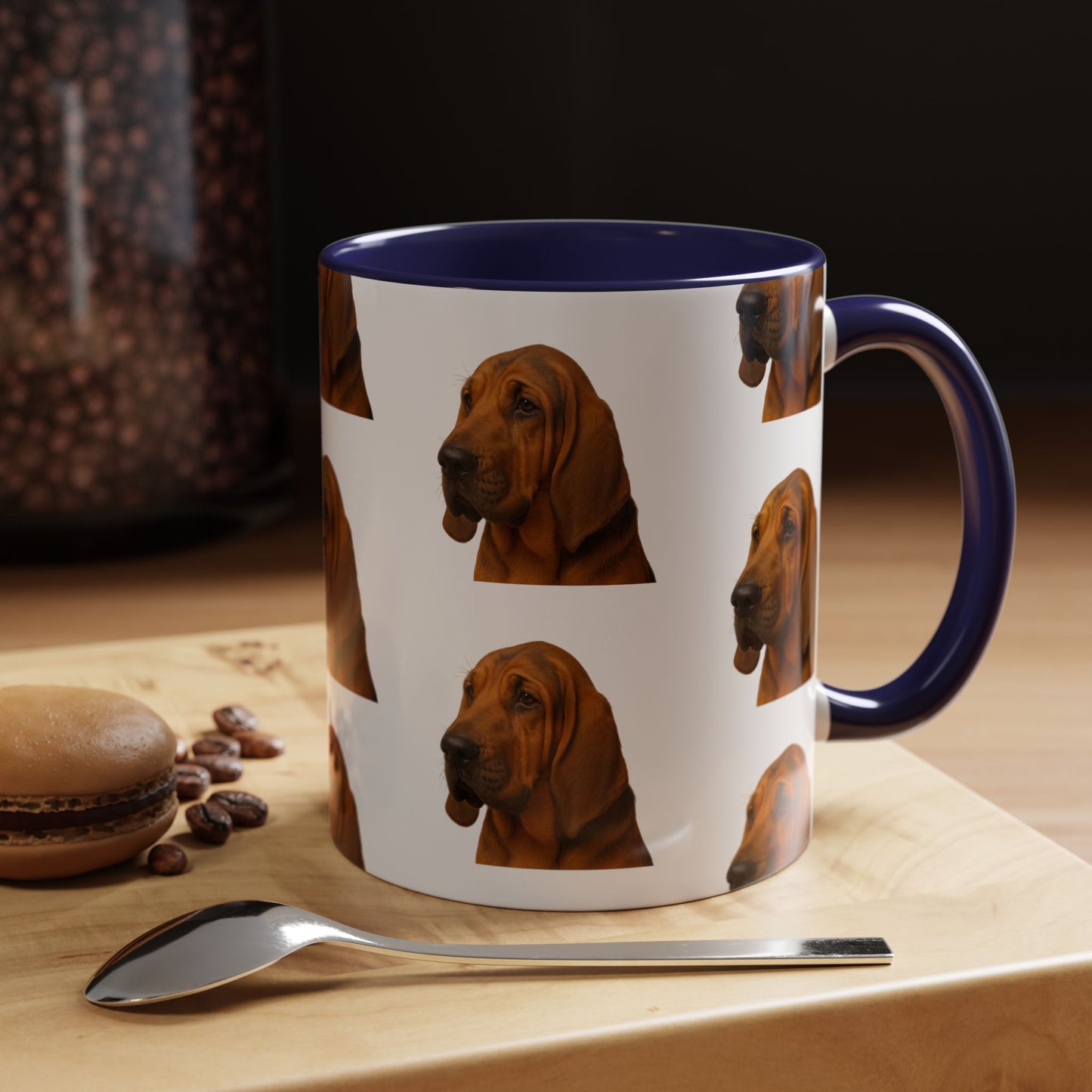 Bloodhound Head 2-Tone Coffee Mug
