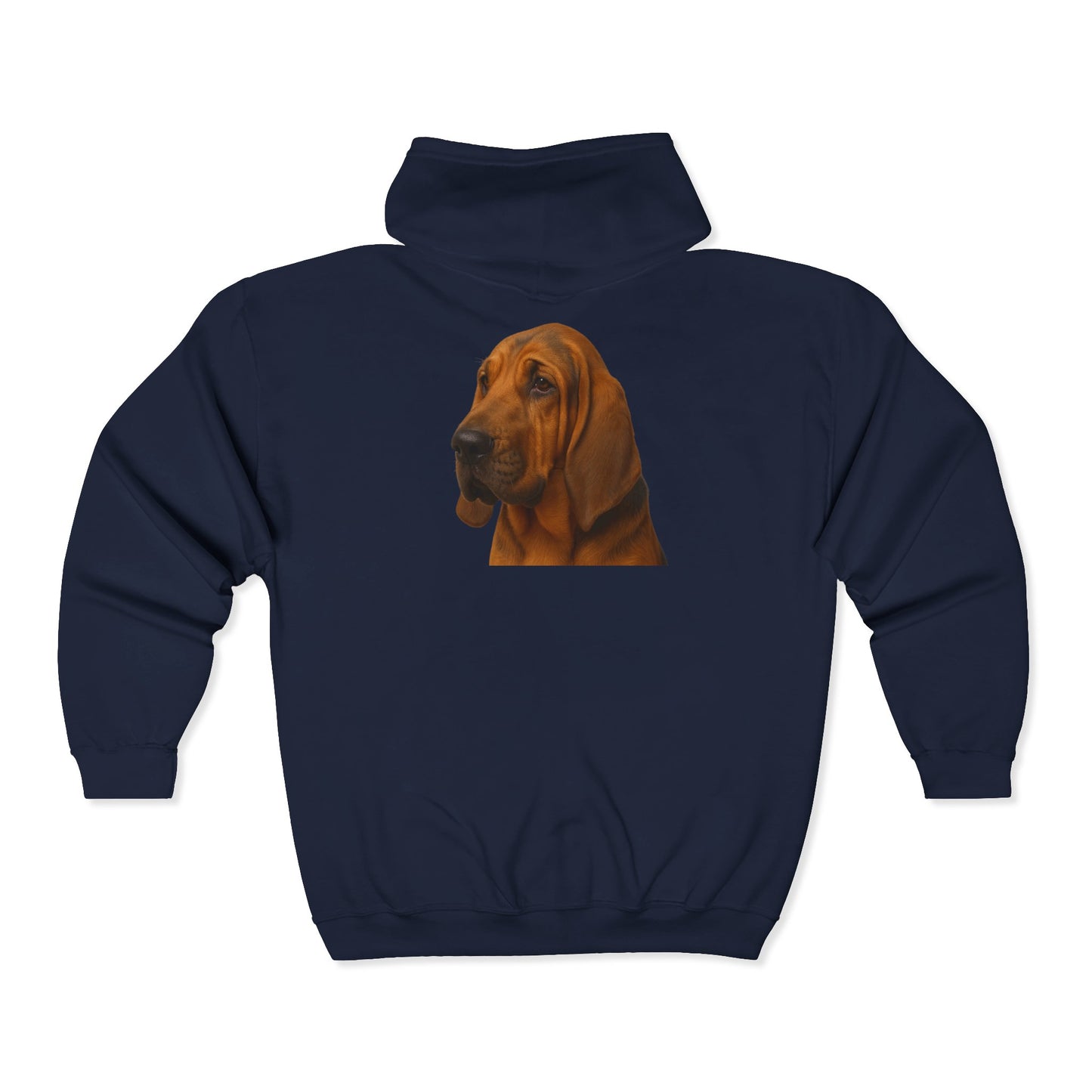 Bloodhound Head Unisex Full Zip Hoodie