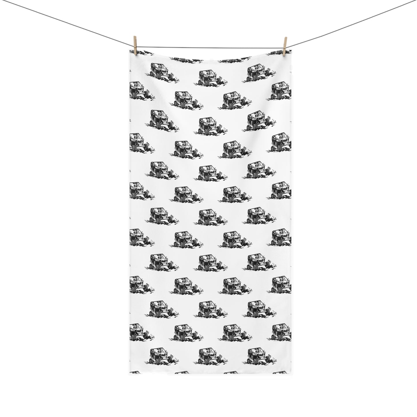 Slingin' Mud Side By Side Mink-Cotton Beach Towel