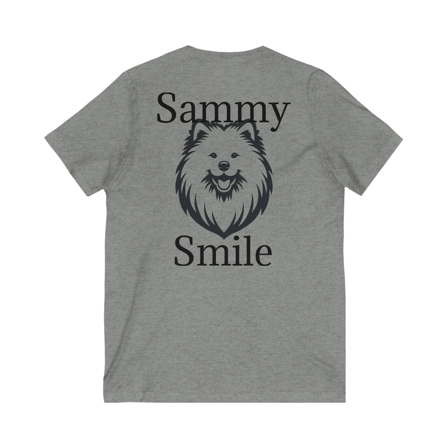 Sammy Smile Unisex Short Sleeve V-Neck Tee