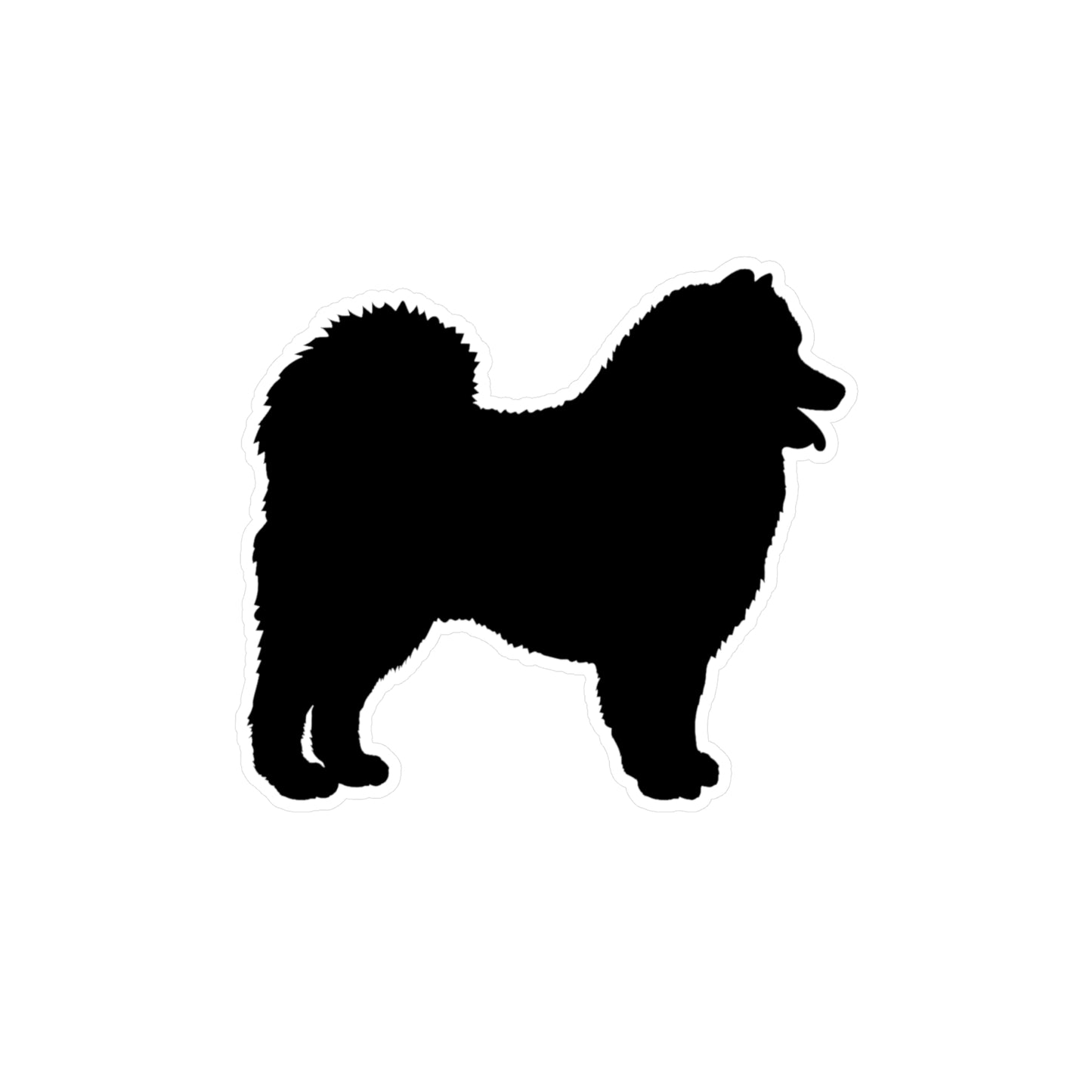 Samoyed Silhouette Vinyl Decal