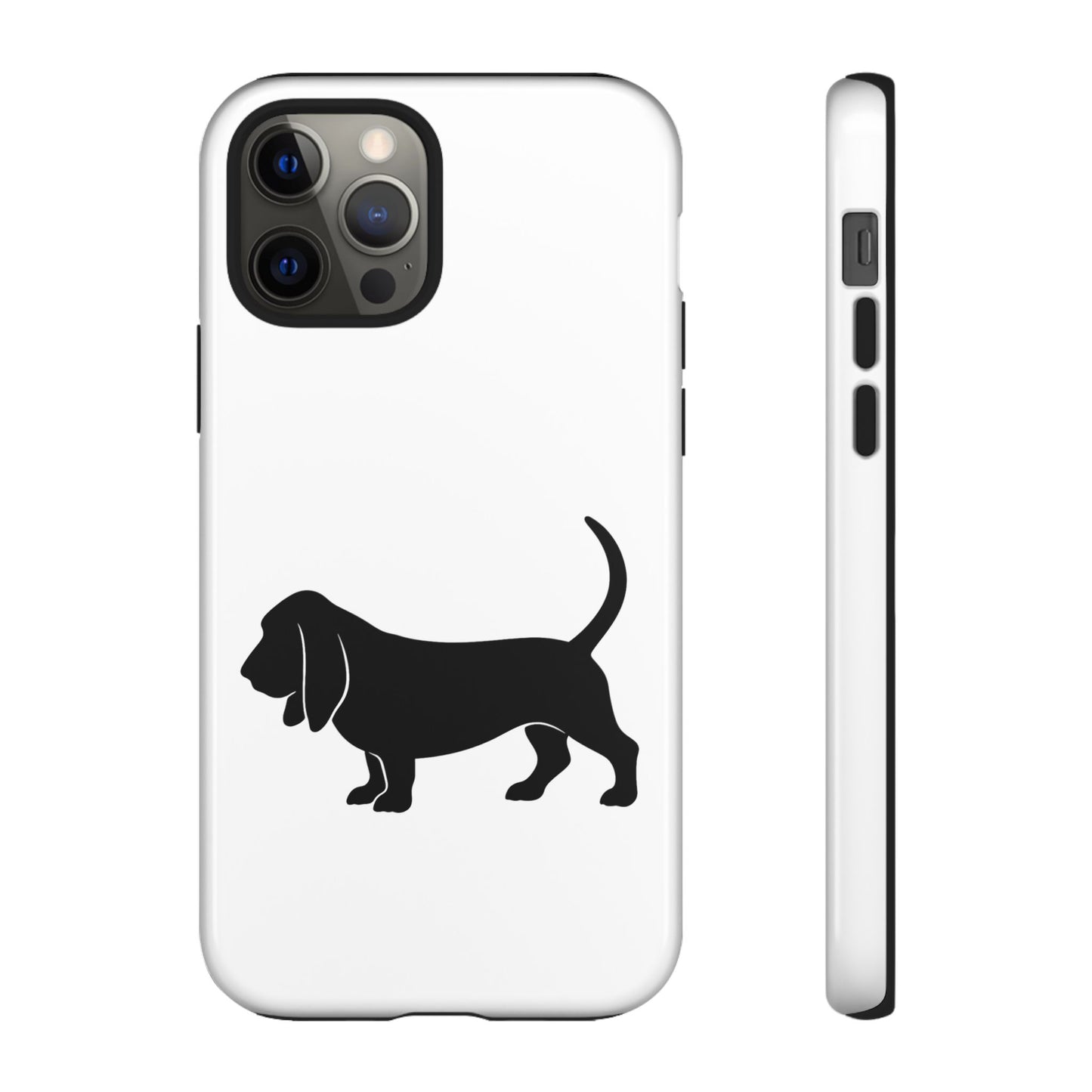 Basset Hound Silhouette iPhone Case