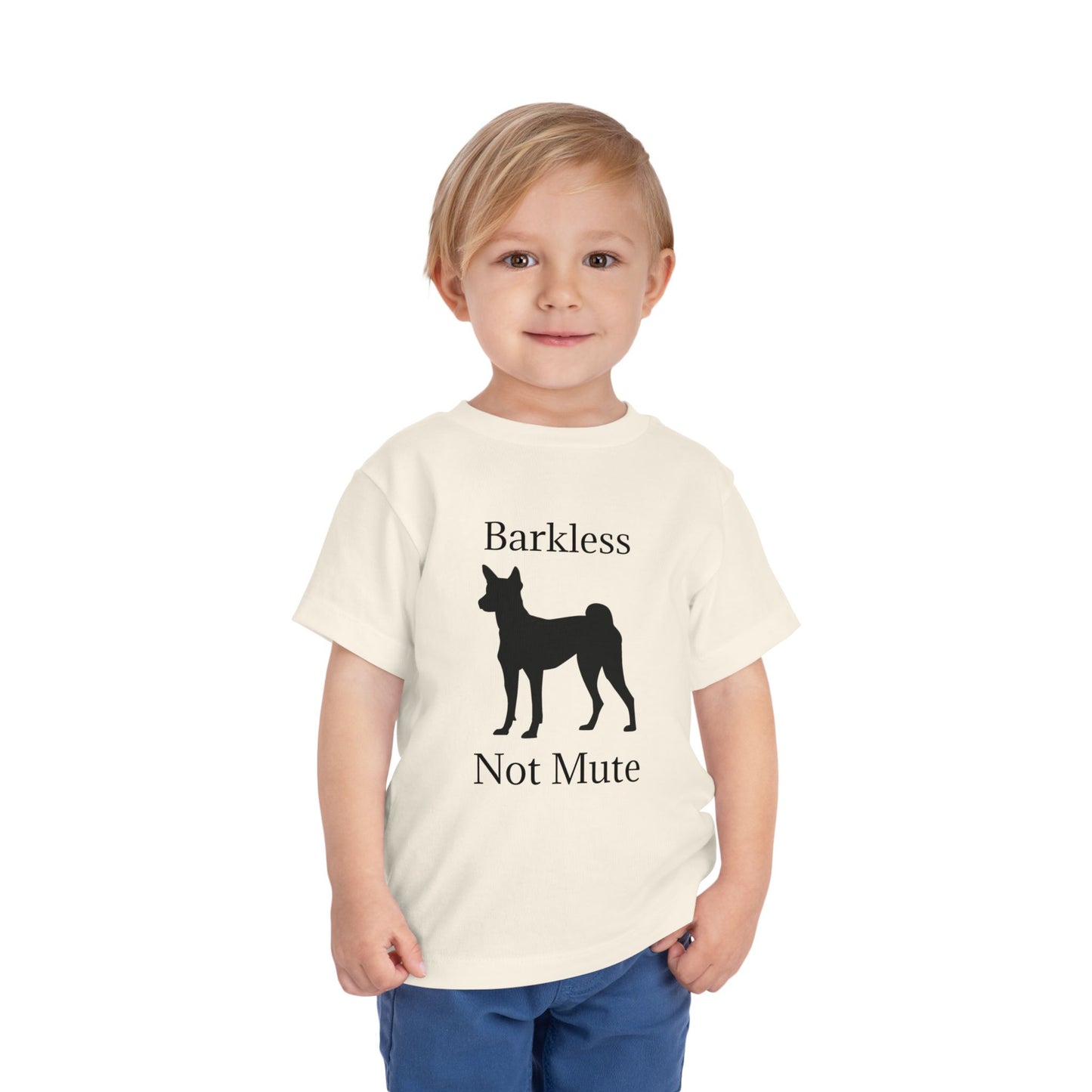 Barkless Not Mute Toddler Unisex Short Sleeve Crewneck Tee
