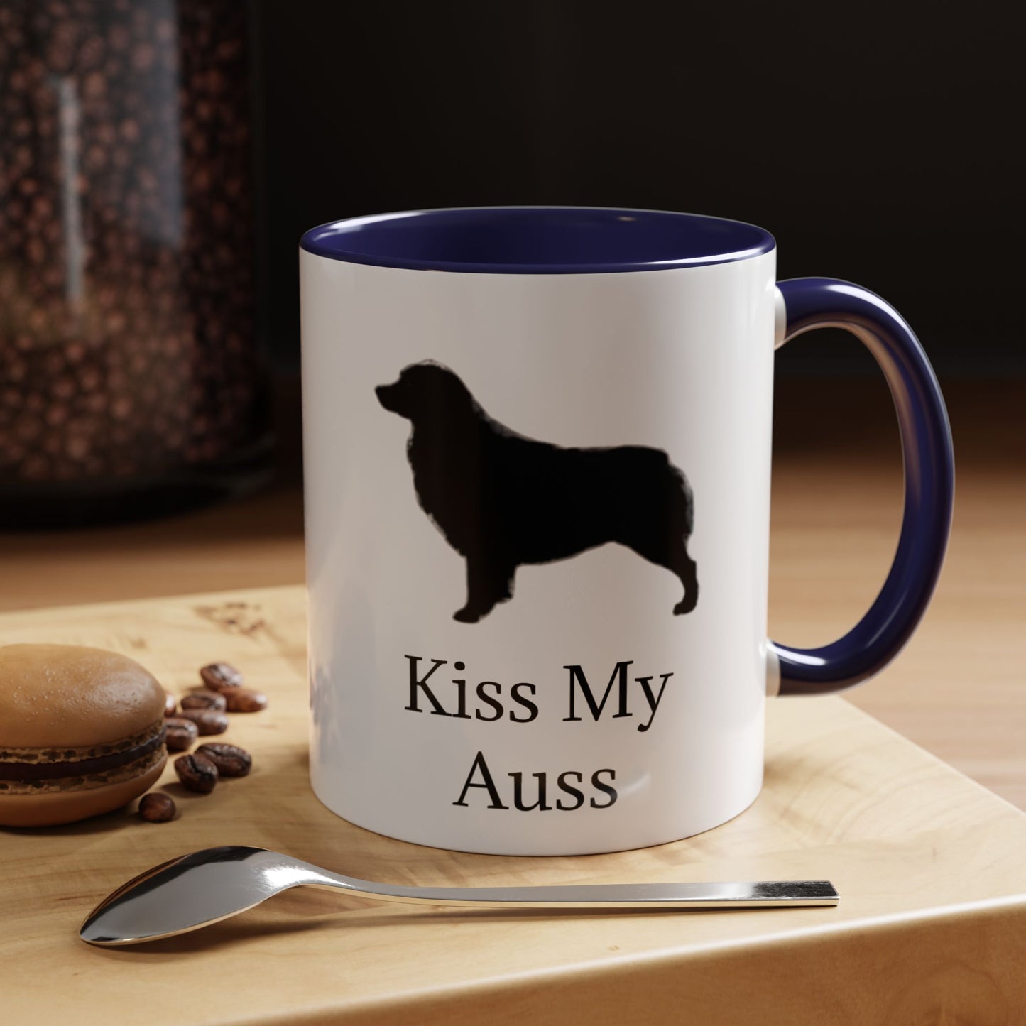 Kiss My Auss 2-Tone Coffee Mug