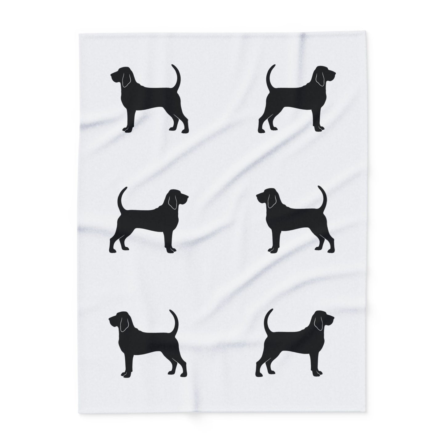Bloodhound Silhouette Arctic Fleece Blanket