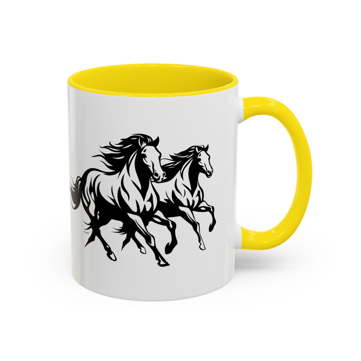 Horsin' Around 2-Tone Coffee Mug