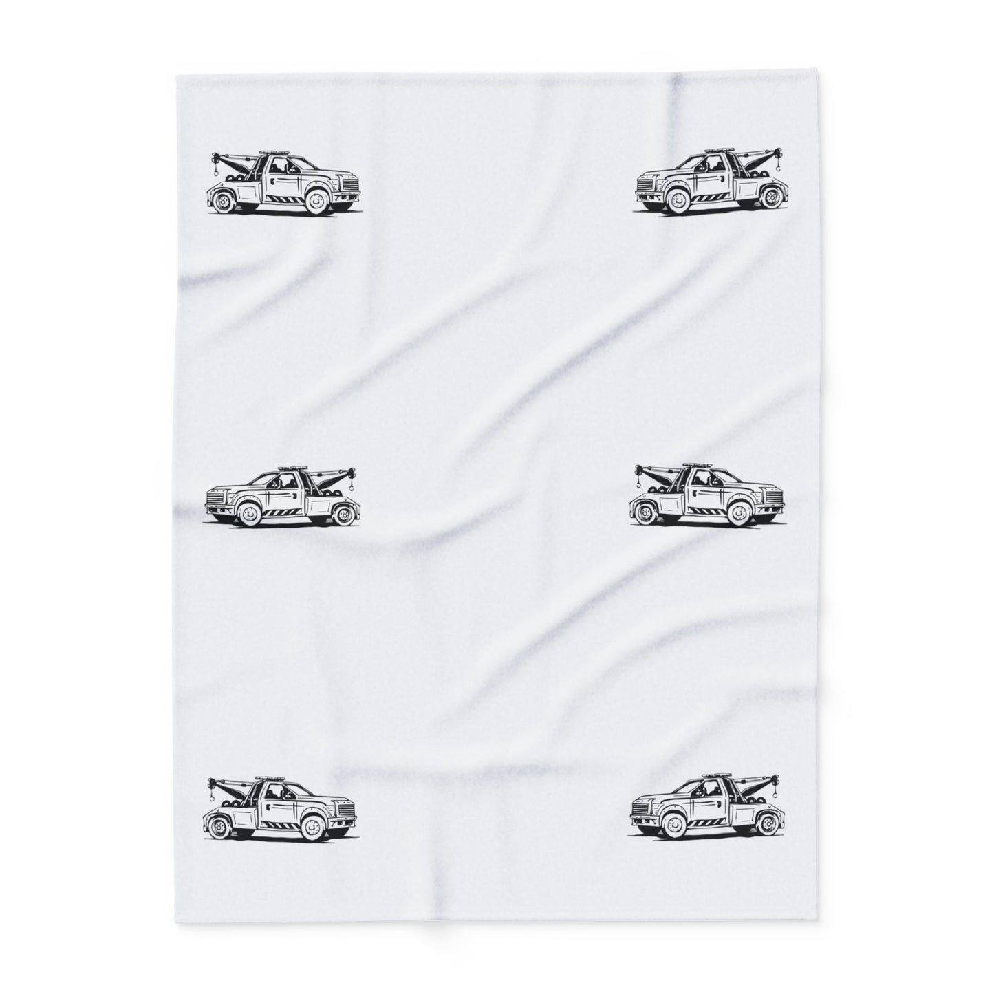 Wheel Lift Tow Truck Arctic Fleece Blanket