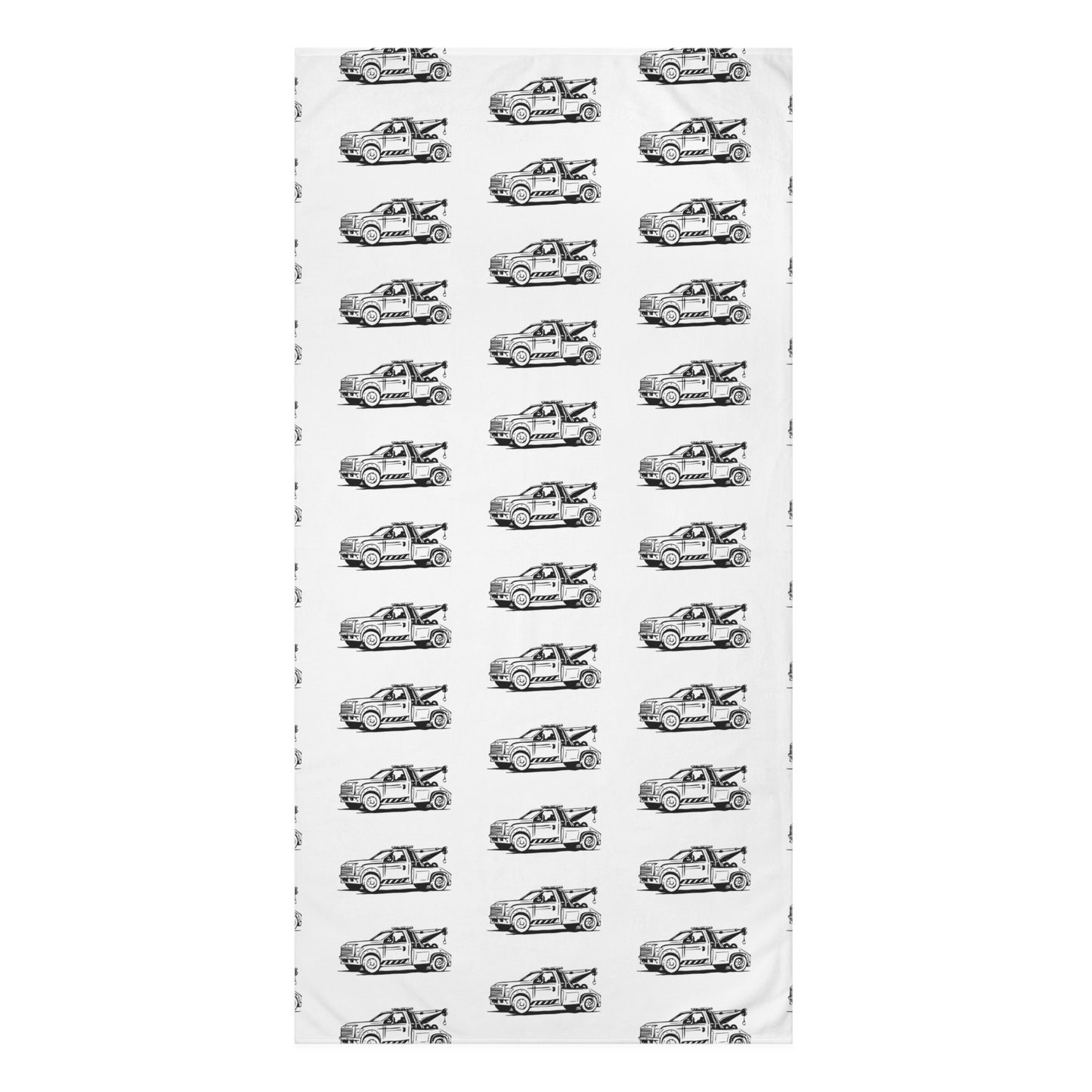 Wheel Lift Tow Truck Mink-Cotton Beach Towel