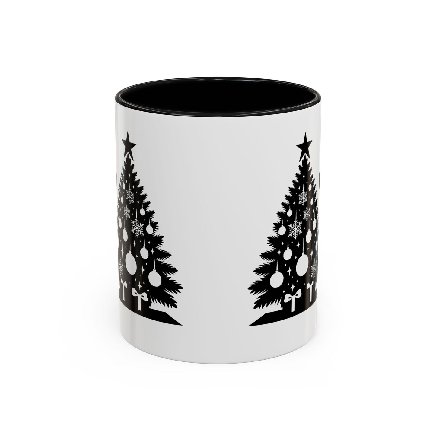 Golden Christmas Tree 2-Tone Coffee Mug