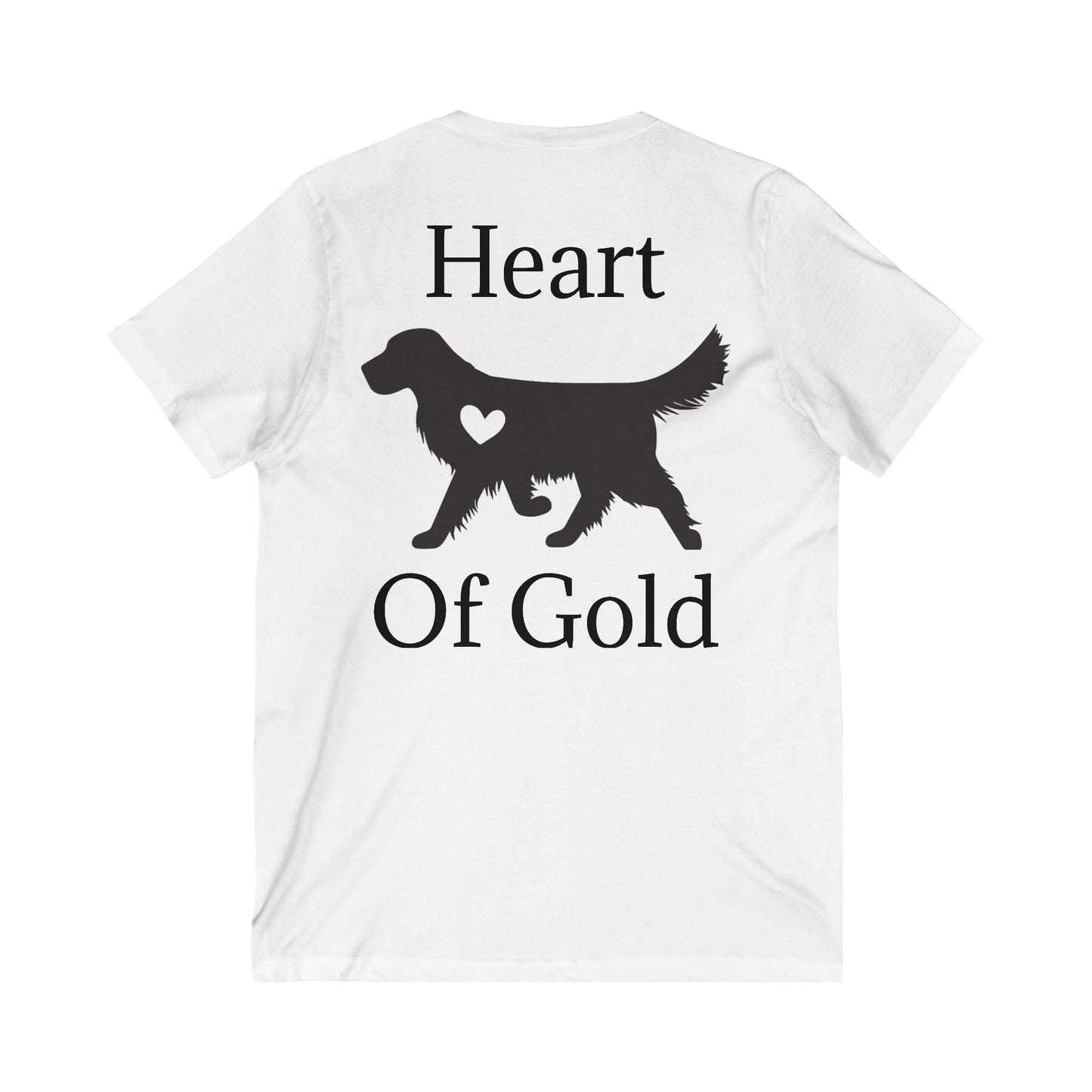 Heart Of Gold Unisex Short Sleeve V-Neck Tee