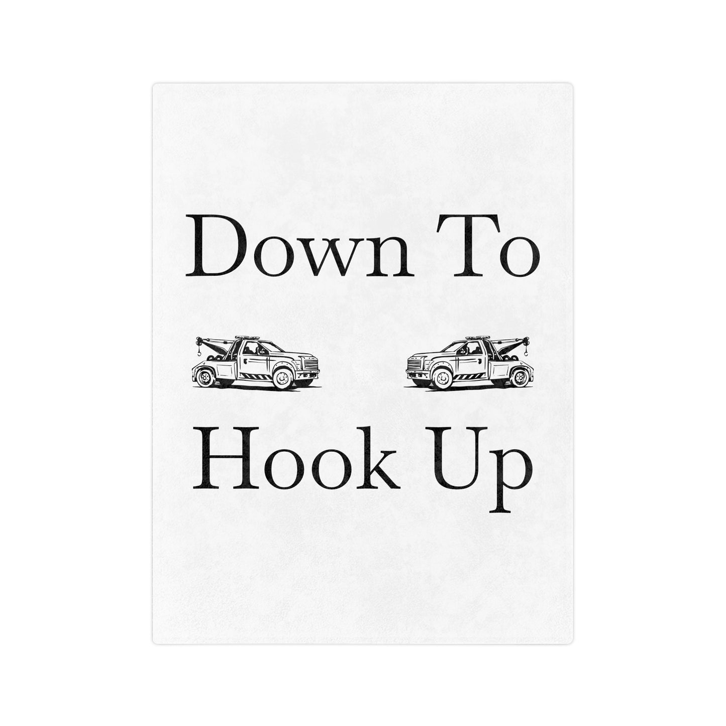 Down To Hook Up Velveteen Microfiber Blanket