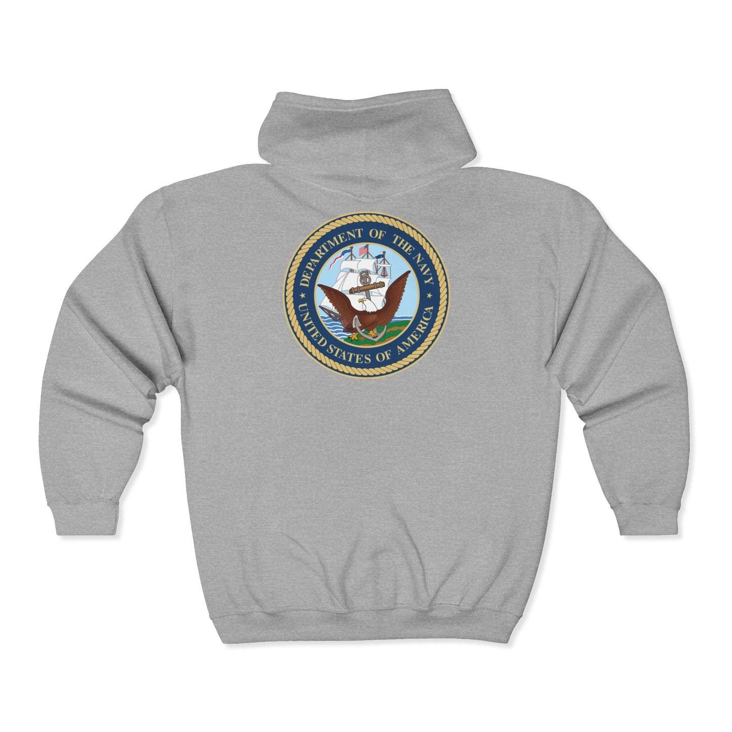 US Navy Unisex Full Zip Hoodie