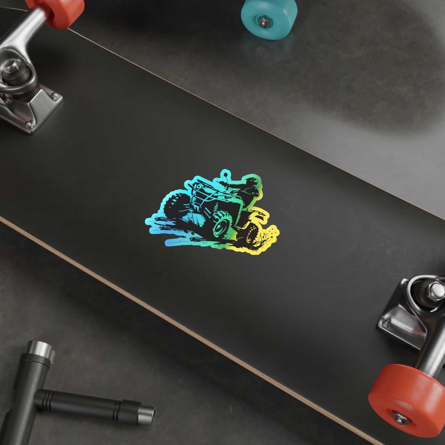 Slingin' Mud Quad Holographic Sticker