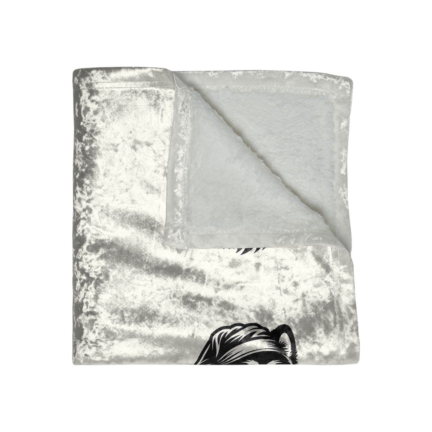 Santa Paws Malamute Crushed Velvet Blanket