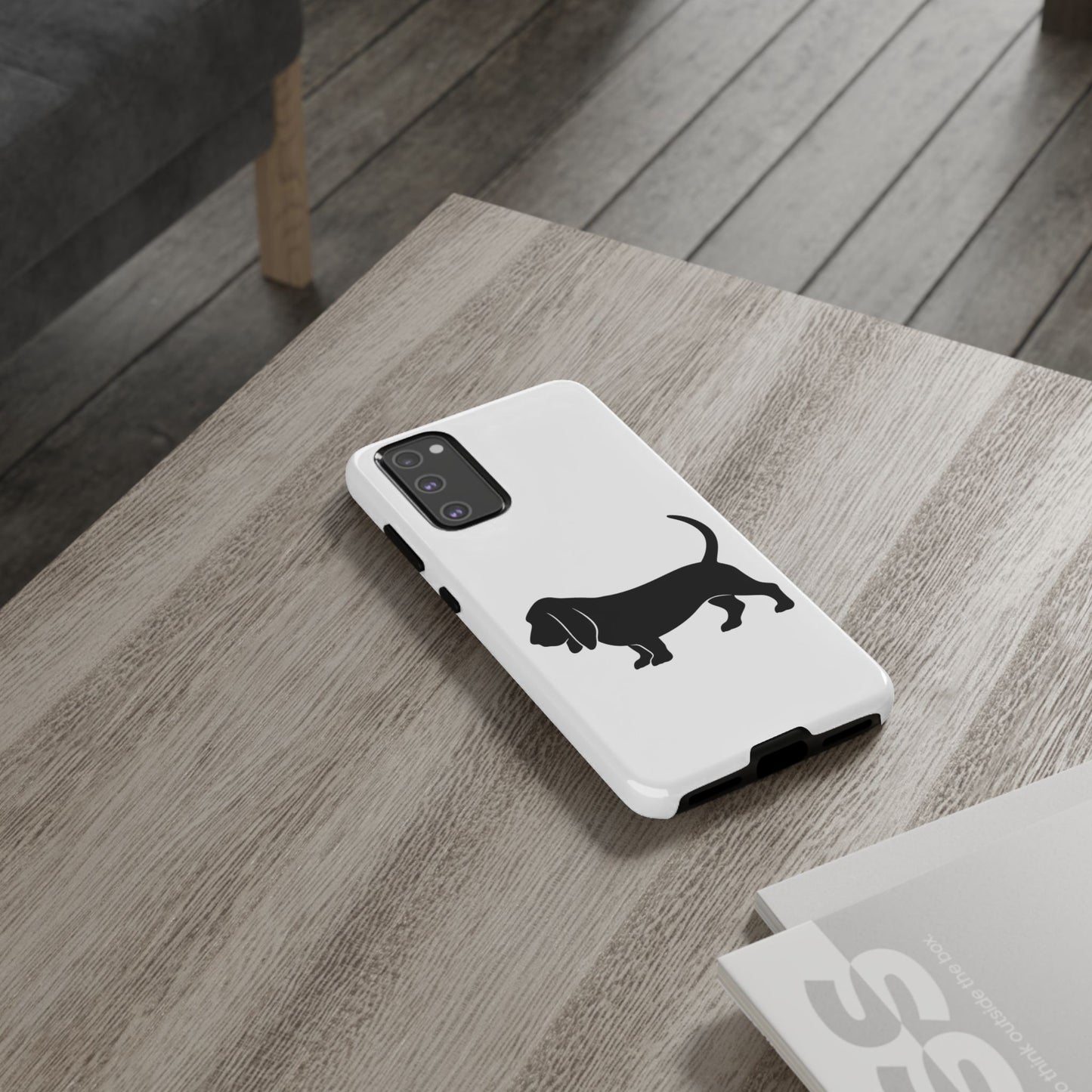 Basset Hound Silhouette Samsung Case