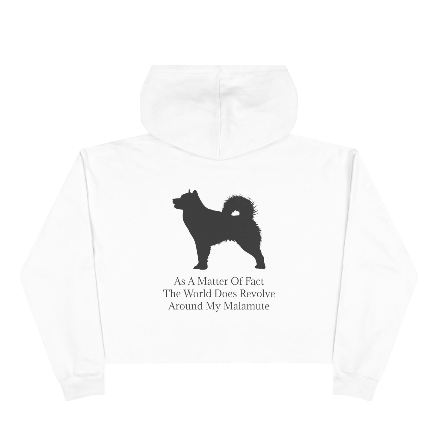 Matter Of Fact Malamute Women's Crop Hoodie