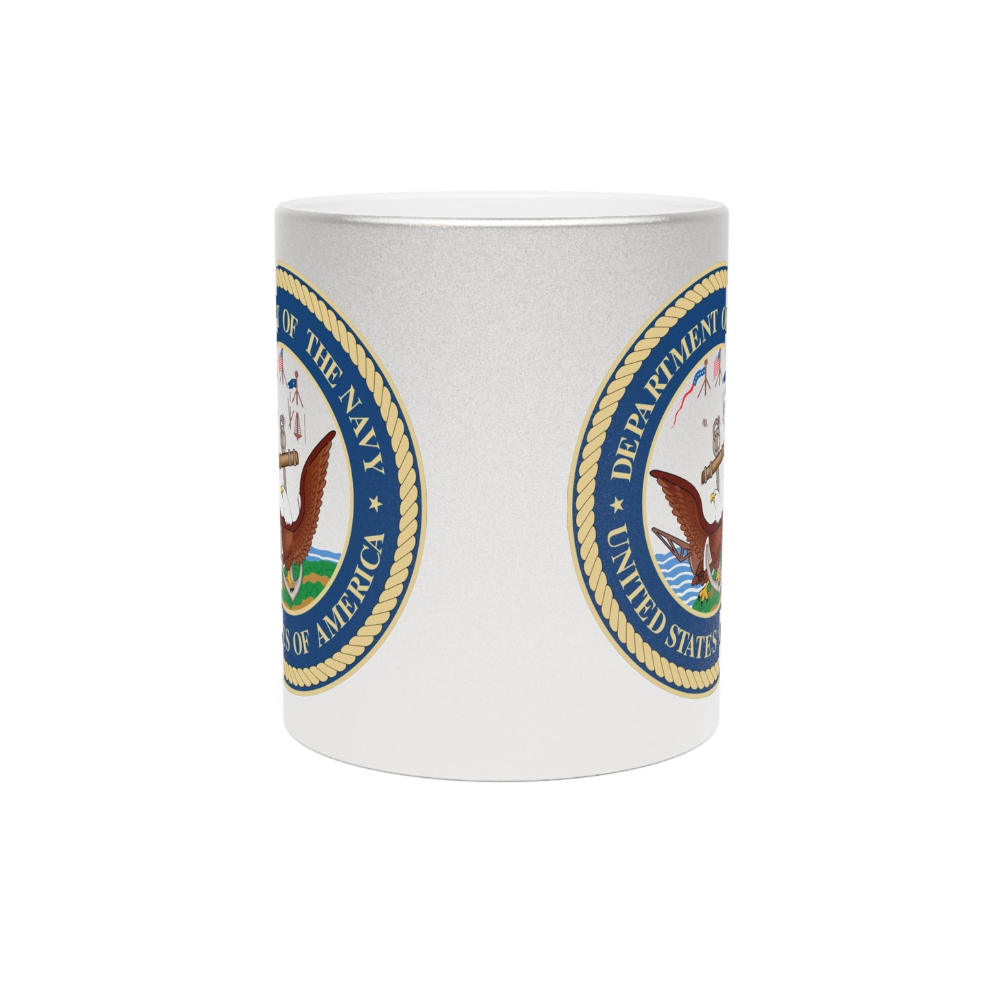 US Navy Metallic Coffee Mug