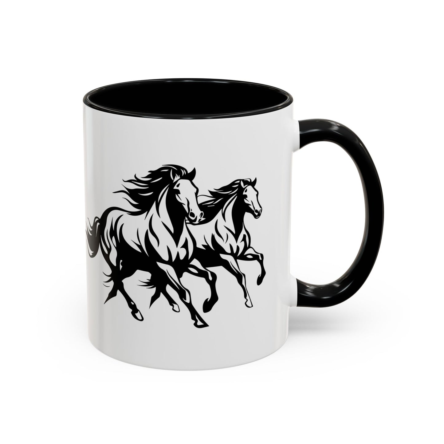 Horsin' Around 2-Tone Coffee Mug