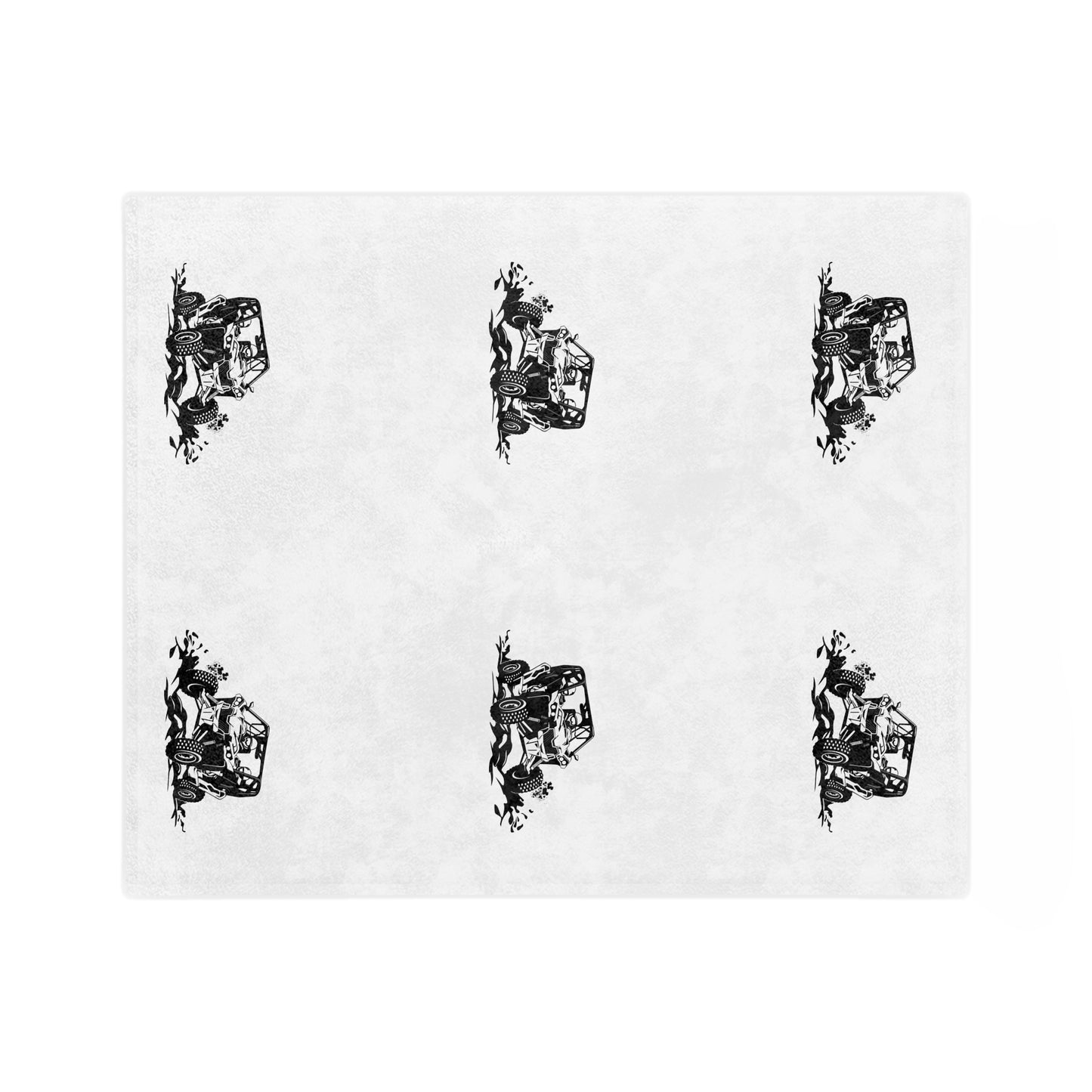 Slinging Mud Side By Side Velveteen Microfiber Blanket